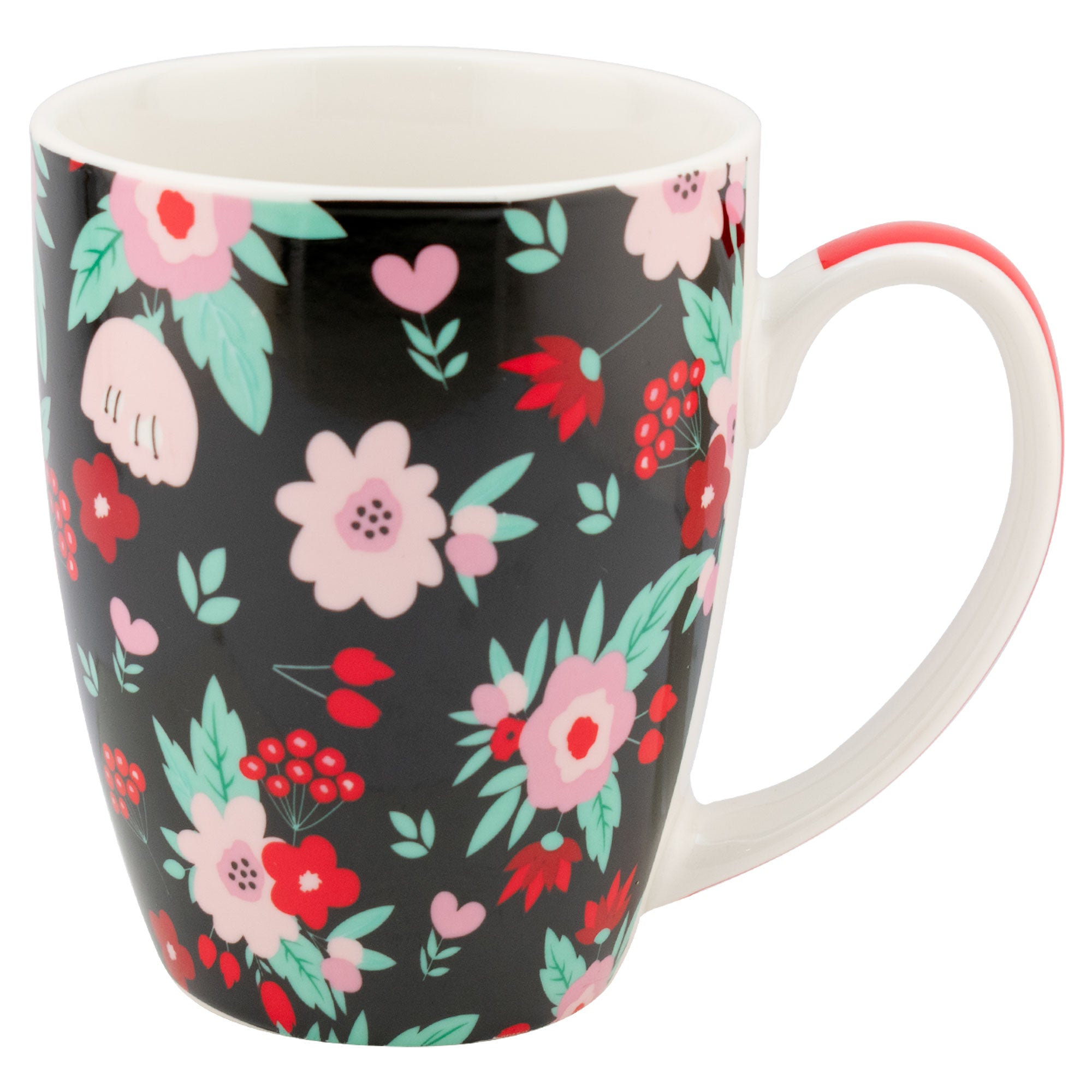 Taza de Porcelana Flores LOVE 500ml