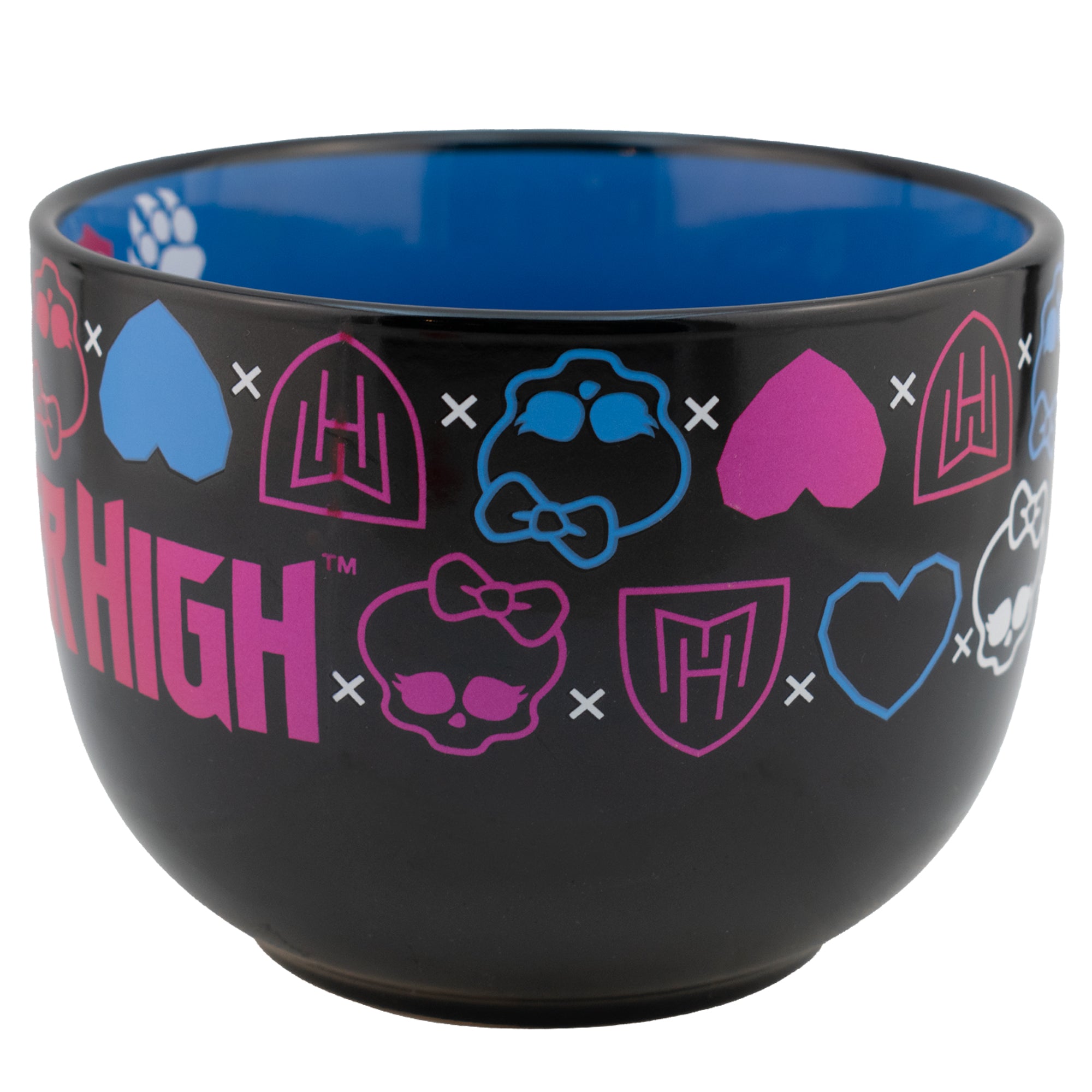 Taza Jumbo De Cerámica Bitono Metalizado Monster High 820ml