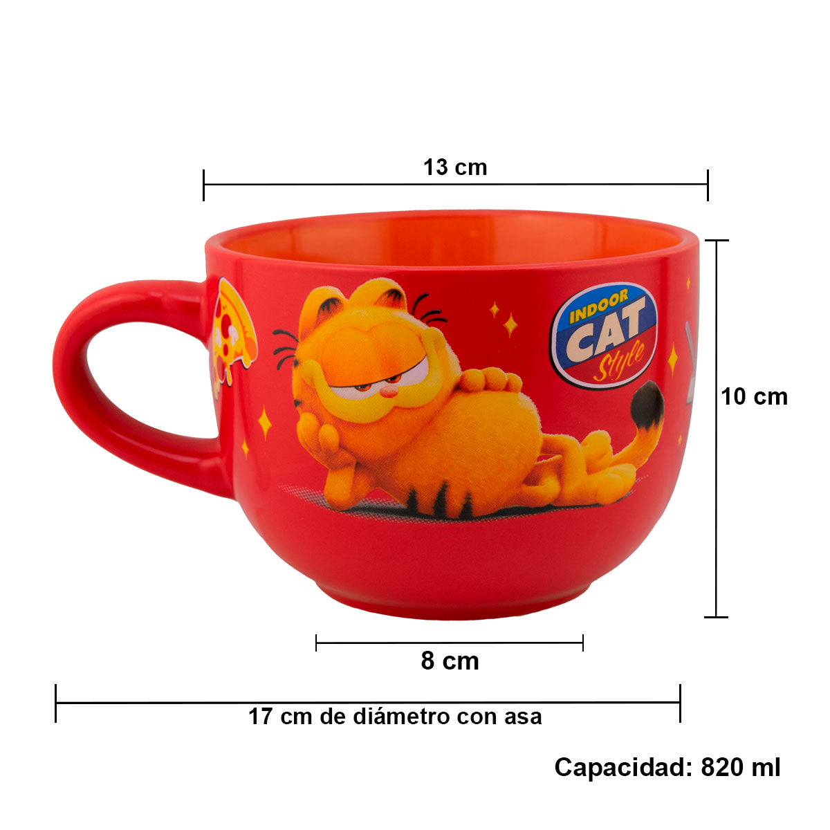 Taza Jumbo De Cerámica Garfield La Película 820ml