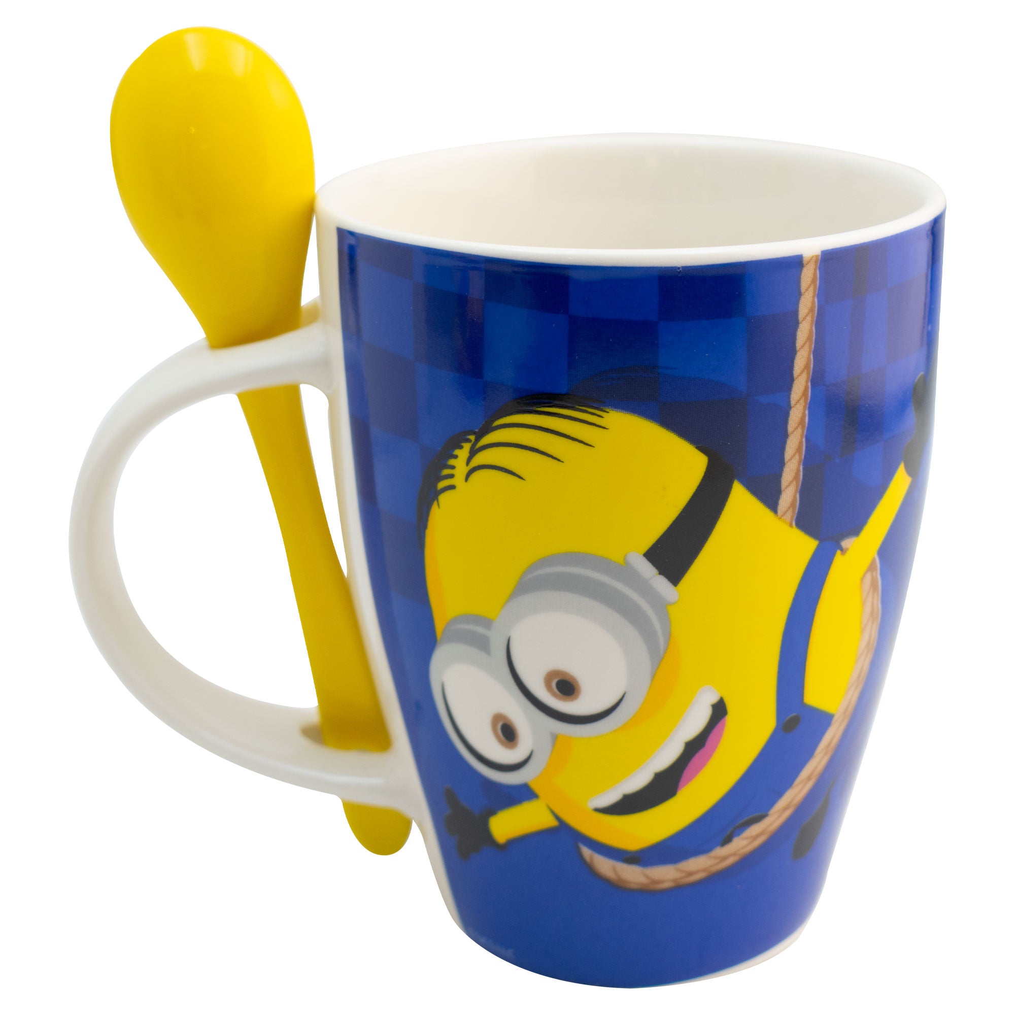 Set 2 Tazas De Porcelana Con Cuchara Minions 310ml