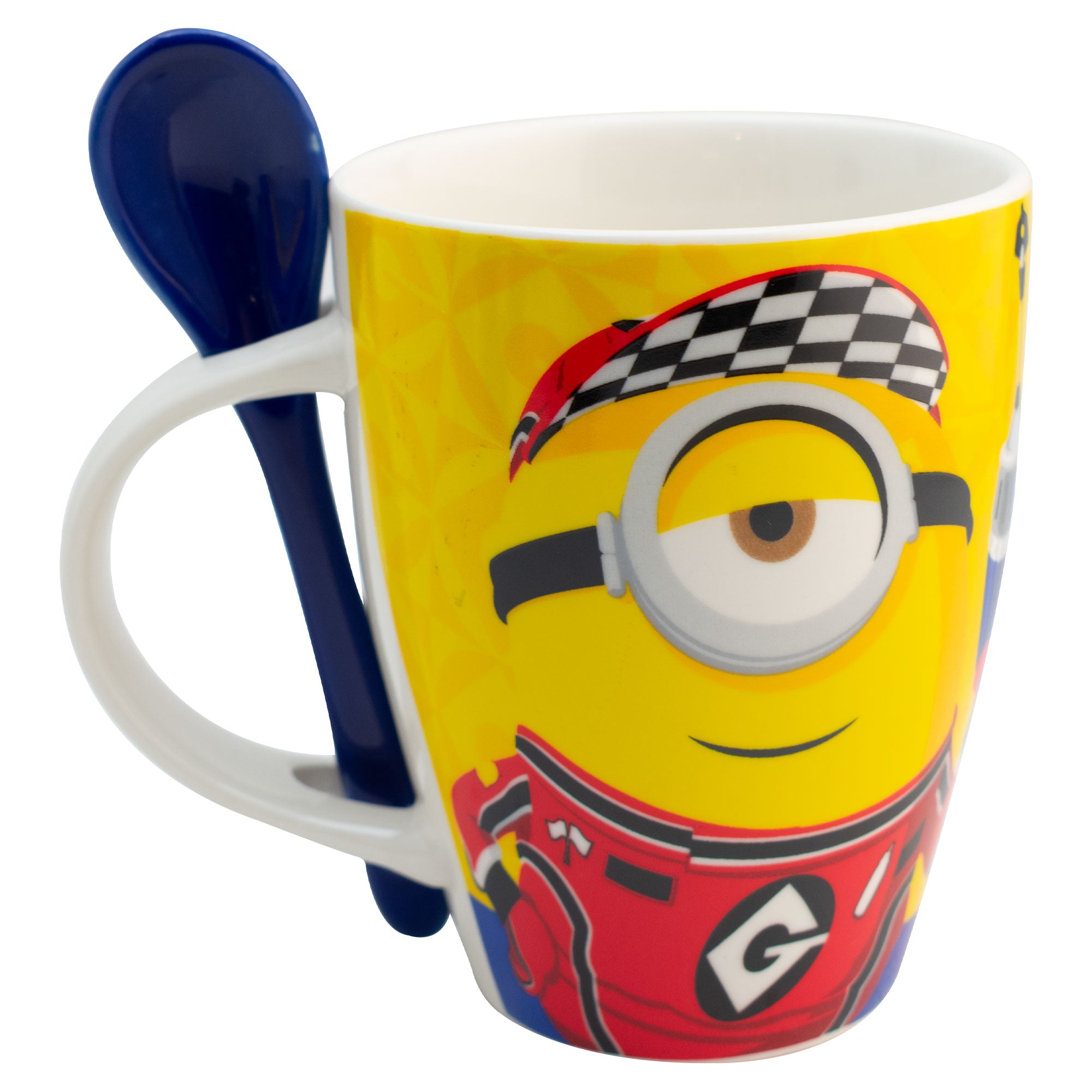 Set 2 Tazas De Porcelana Con Cuchara Minions 310ml