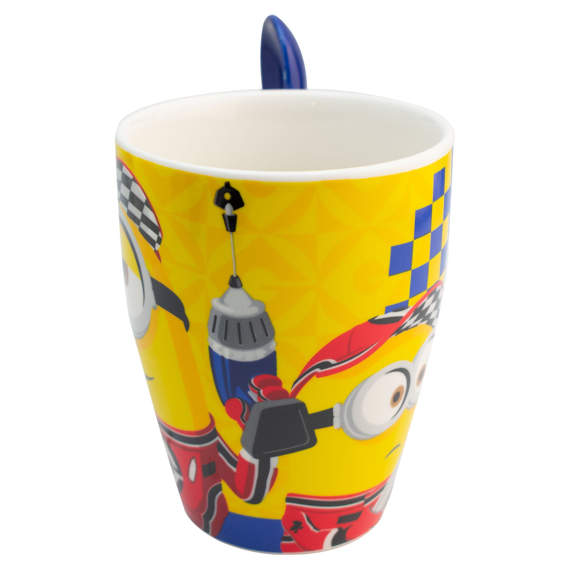 Set 2 Tazas De Porcelana Con Cuchara Minions 310ml