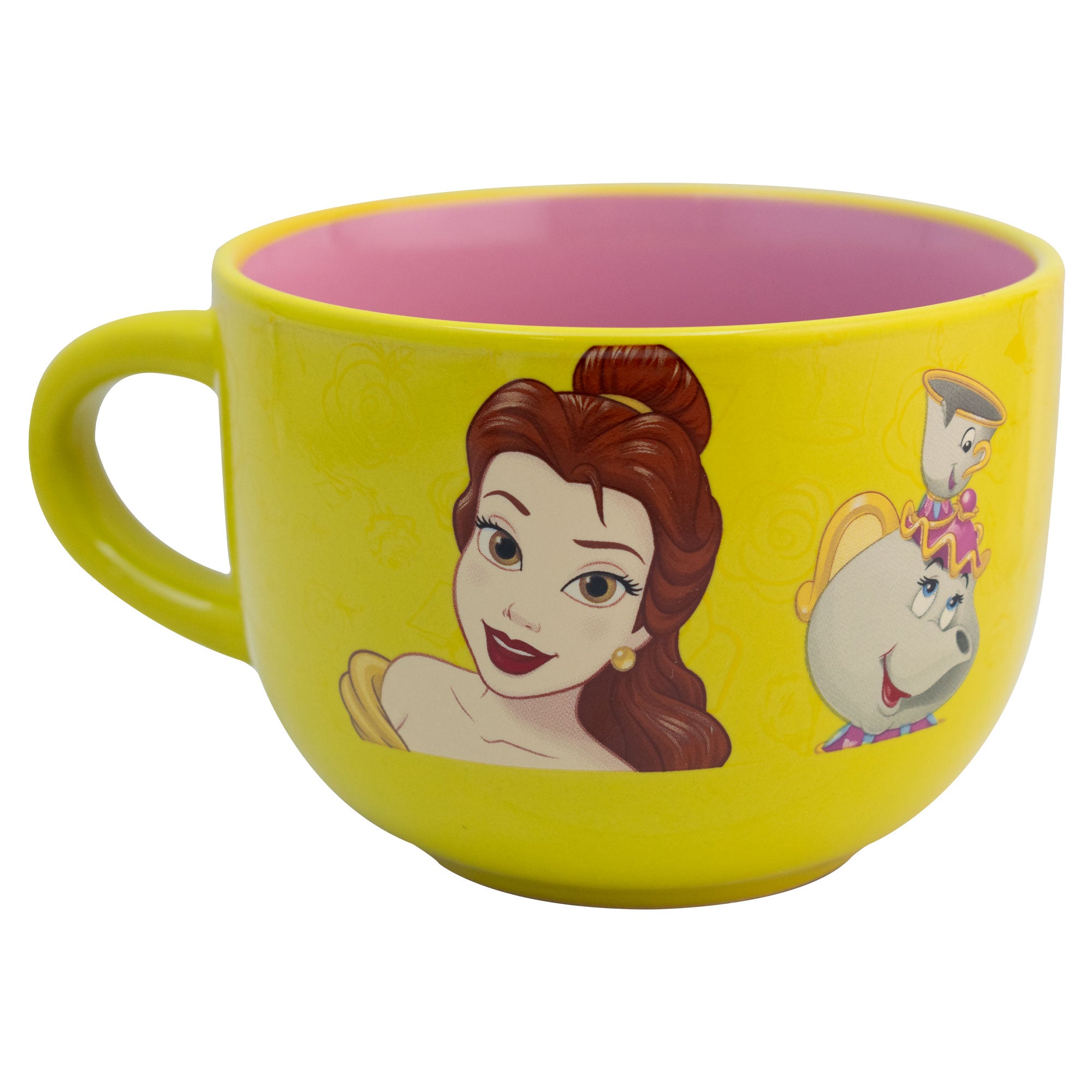 TAZA JUMBO DE CERAMICA LA BELLA Y BESTIA 820ml