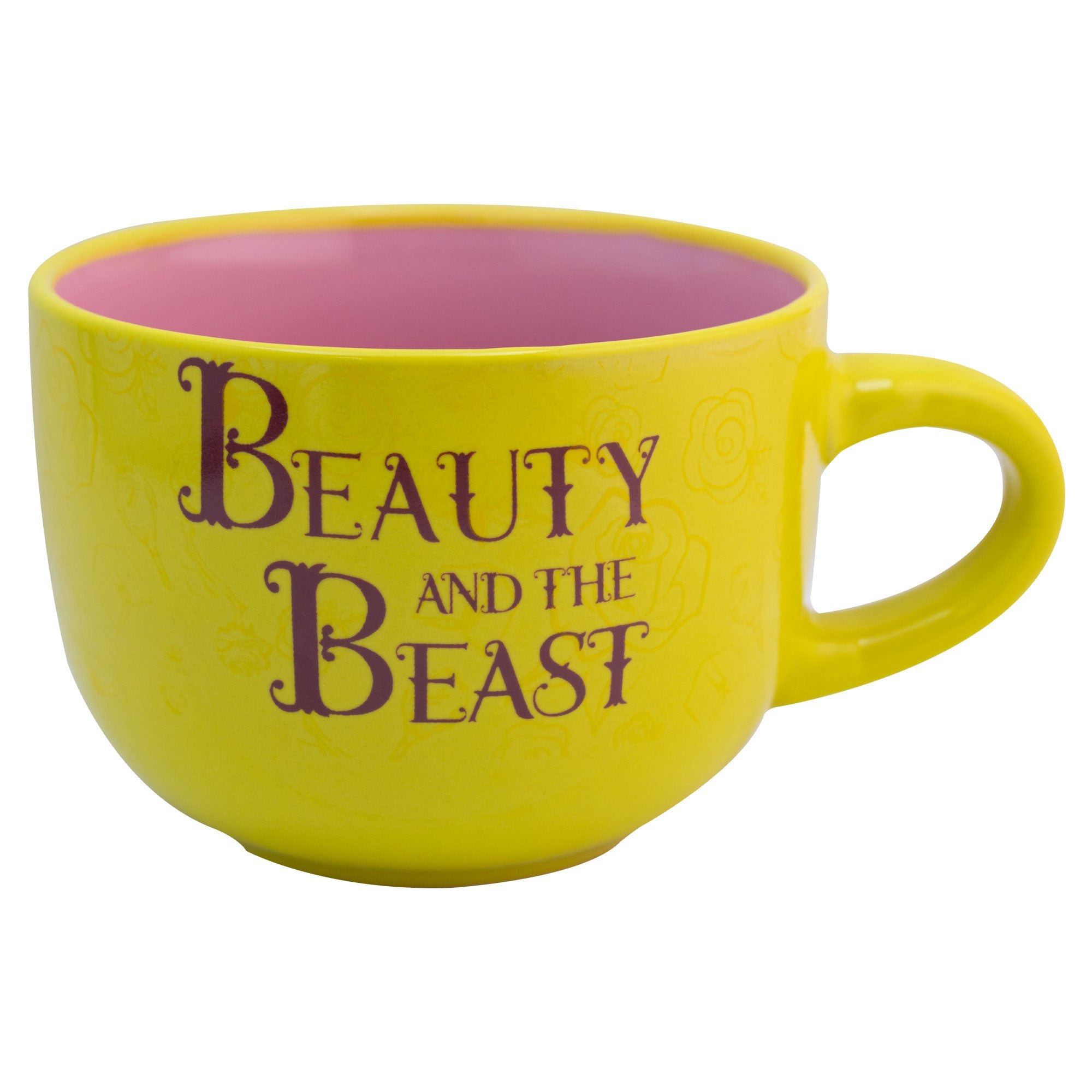 TAZA JUMBO DE CERAMICA LA BELLA Y BESTIA 820ml