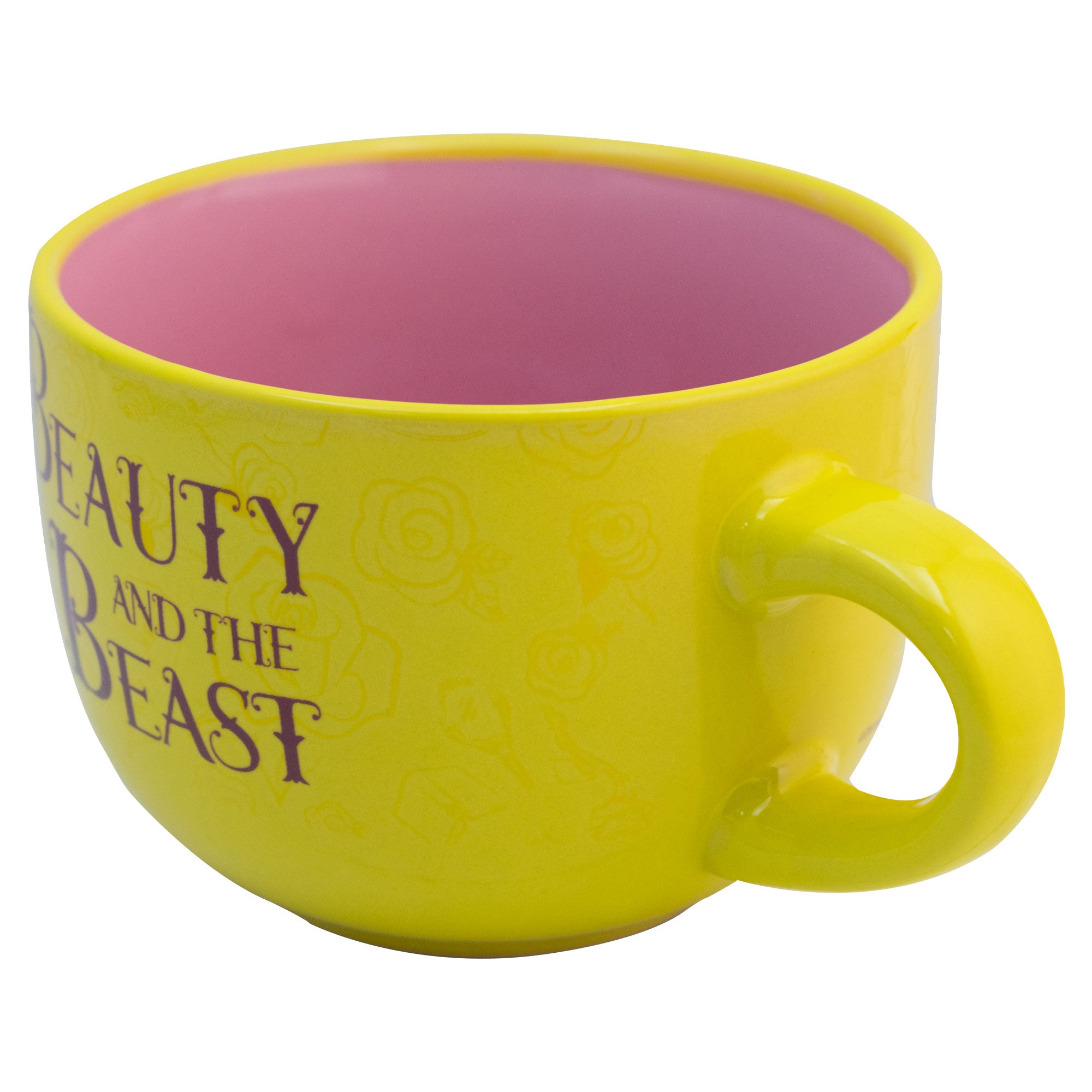 TAZA JUMBO DE CERAMICA LA BELLA Y BESTIA 820ml