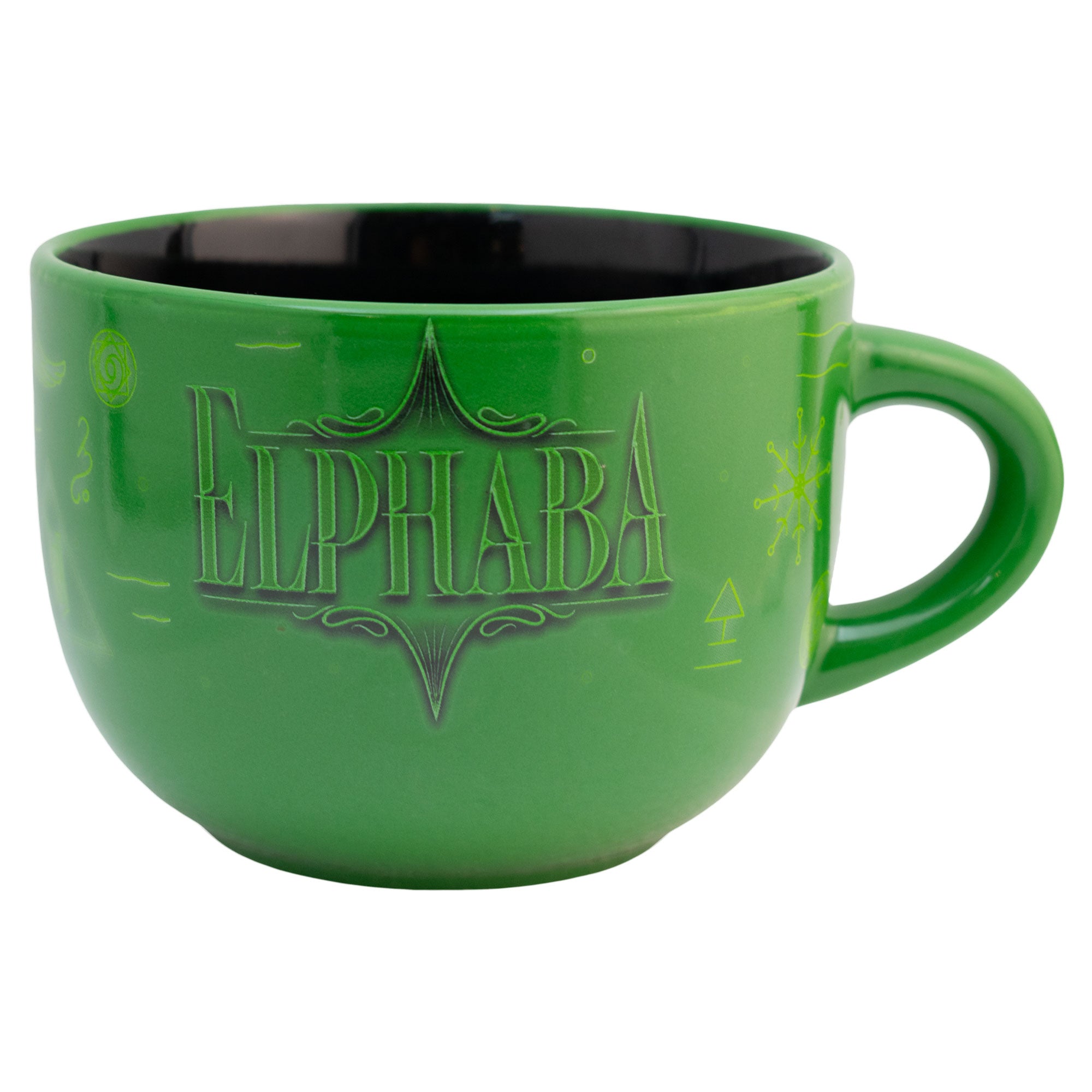 Taza de Cerámica Jumbo Bitono Wicked Elphaba Glinda 820ml