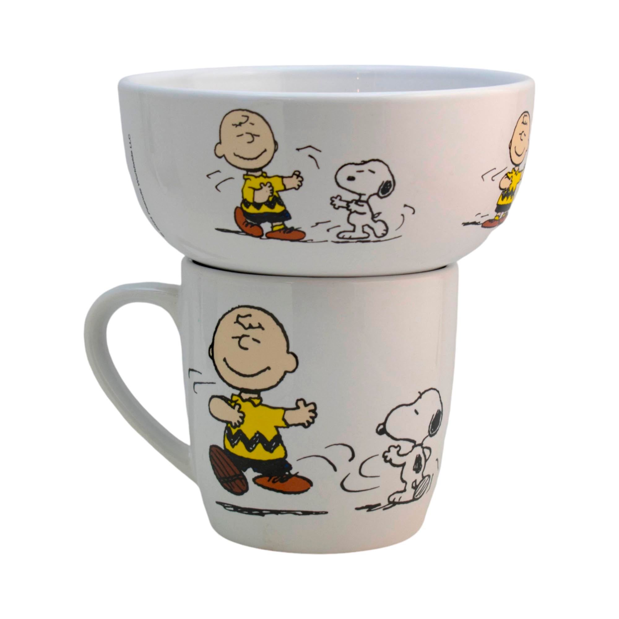 Set Desayuno Vajilla Porcelana Personajes Animados 2 Pzas