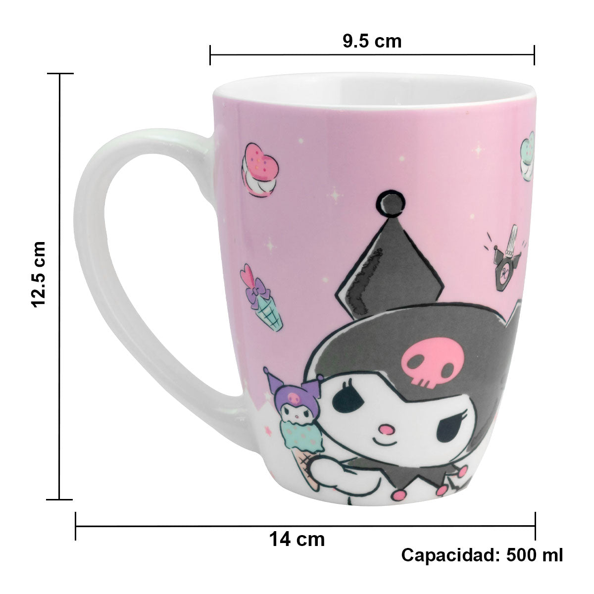 Taza de Porcelana Con Caja De Regalo Personajes Animados 500ml