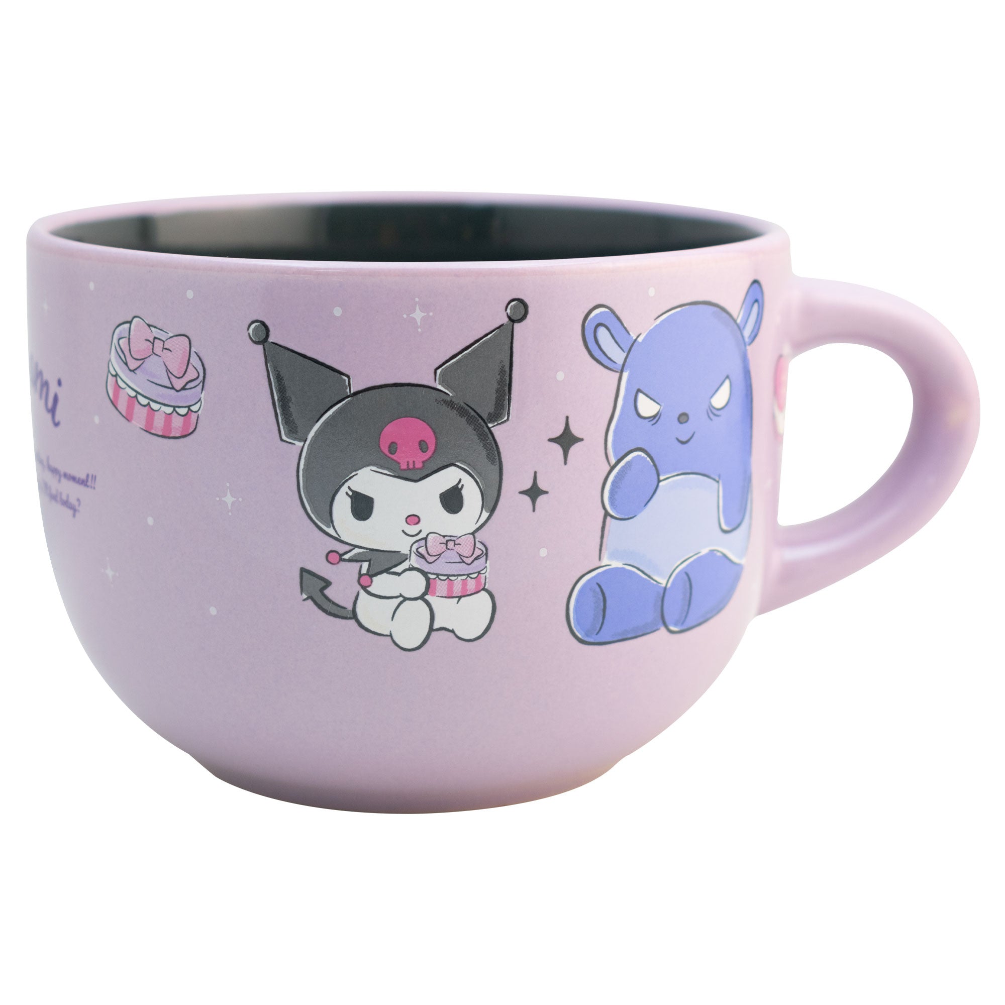 Taza de Cerámica Jumbo Bitono Kuromi 820ml