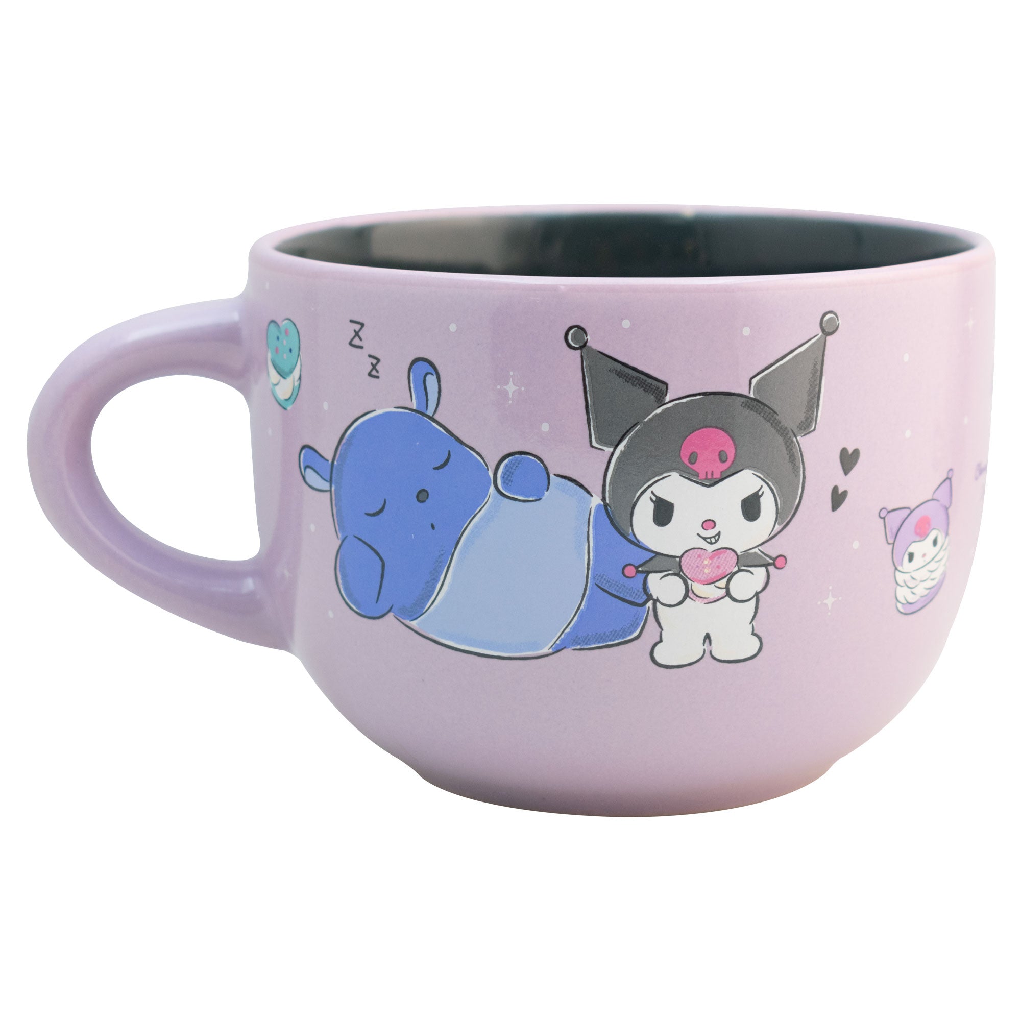 Taza de Cerámica Jumbo Bitono Kuromi 820ml