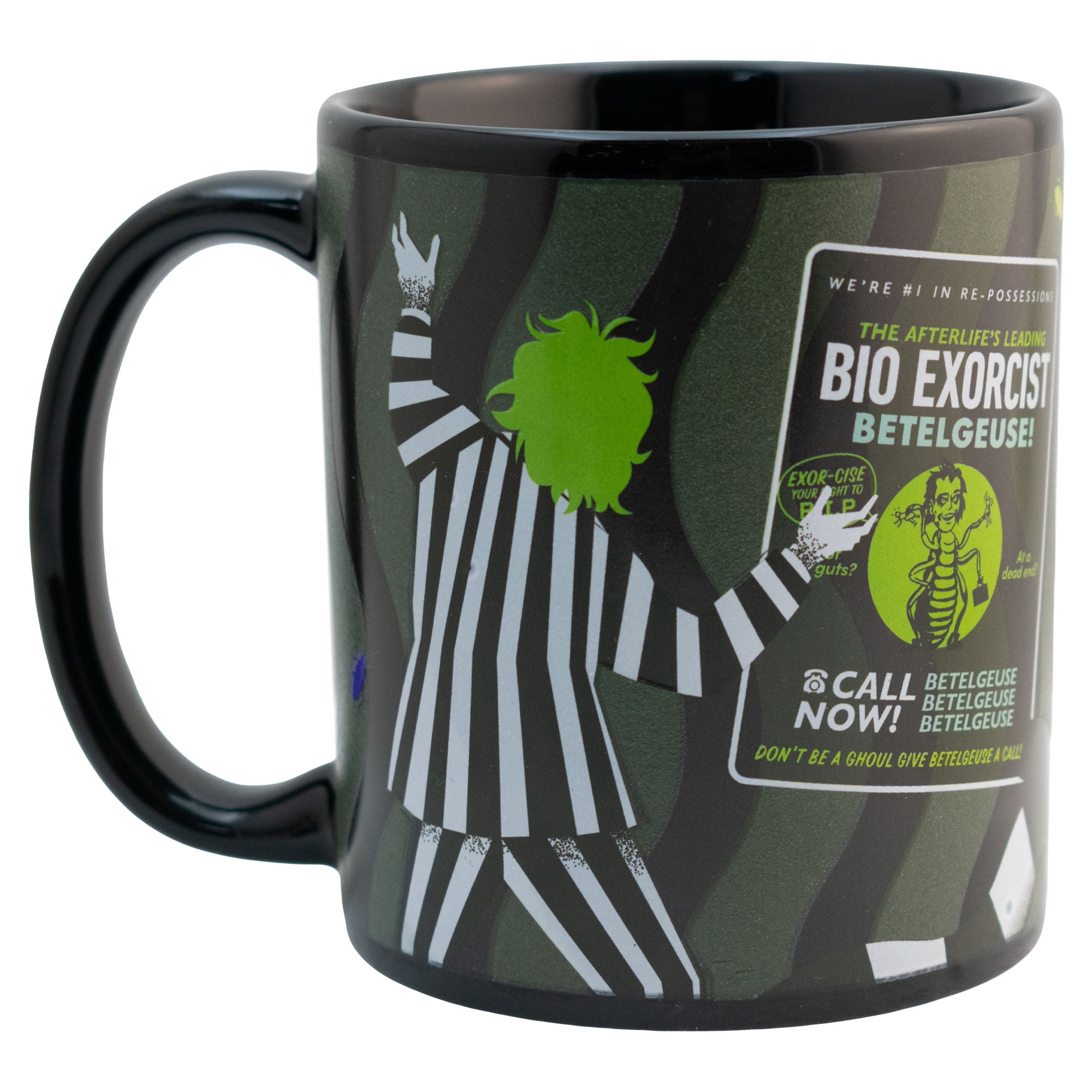 Taza de Cerámica que Brilla en la Oscuridad Beetlejuice 340ml