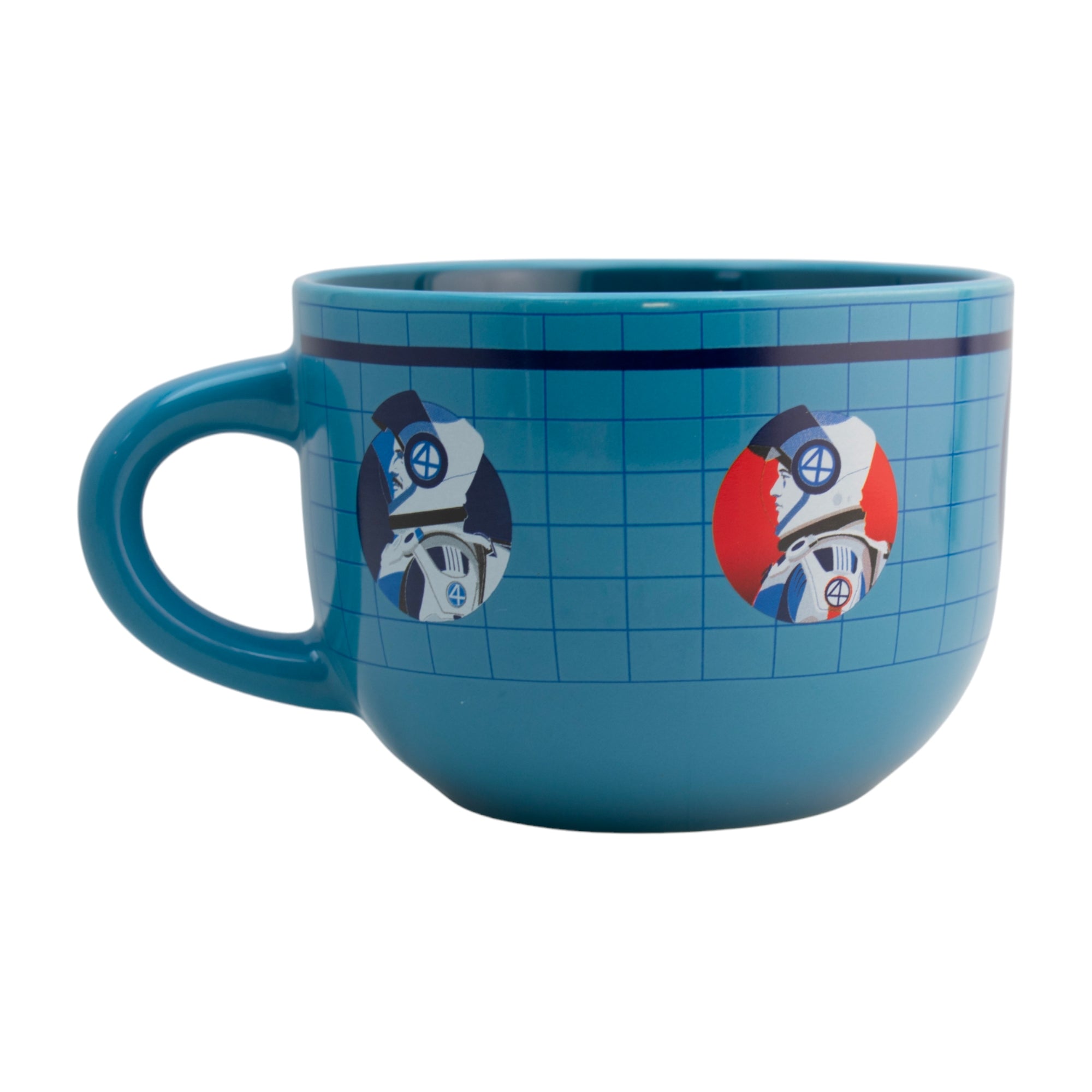 Taza de Cerámica Jumbo Fun Kids Personajes Animados 820ml