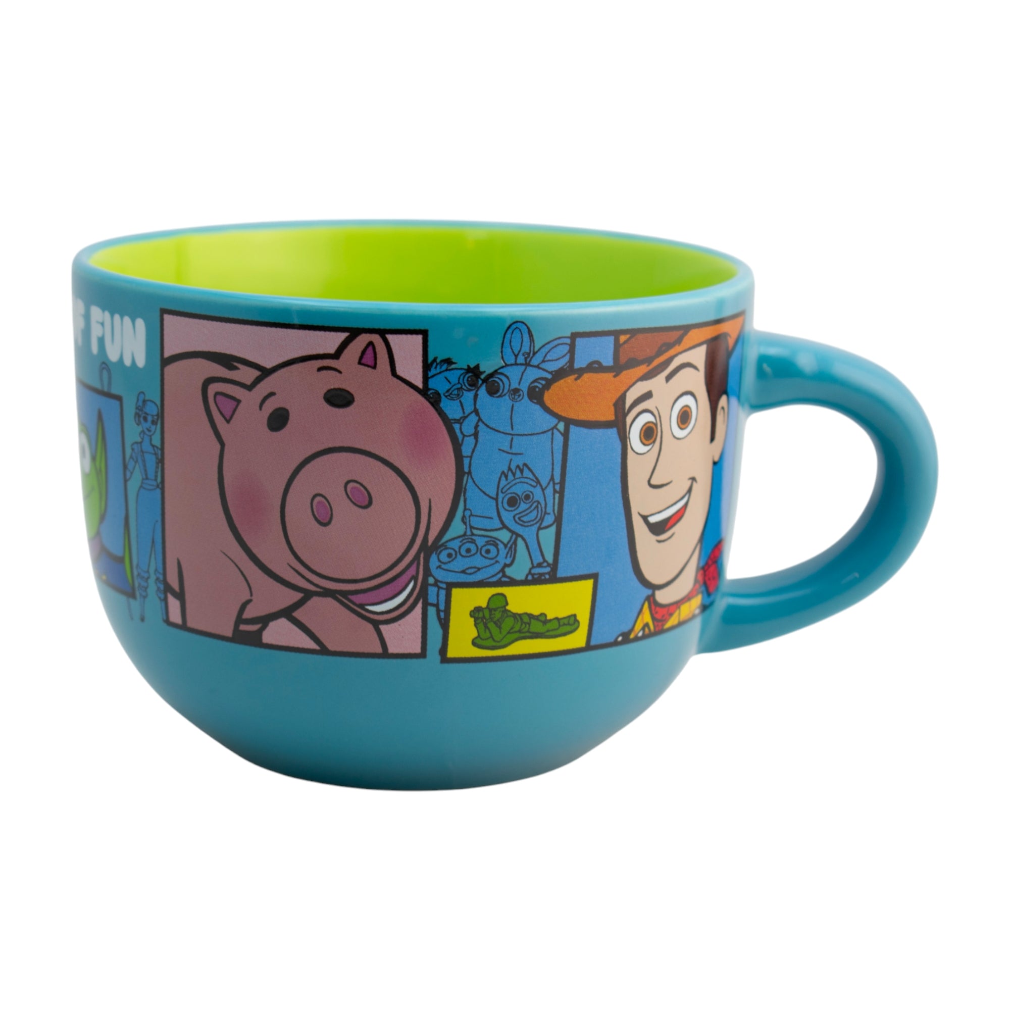 Taza de Cerámica Jumbo Fun Kids Personajes Animados 820ml