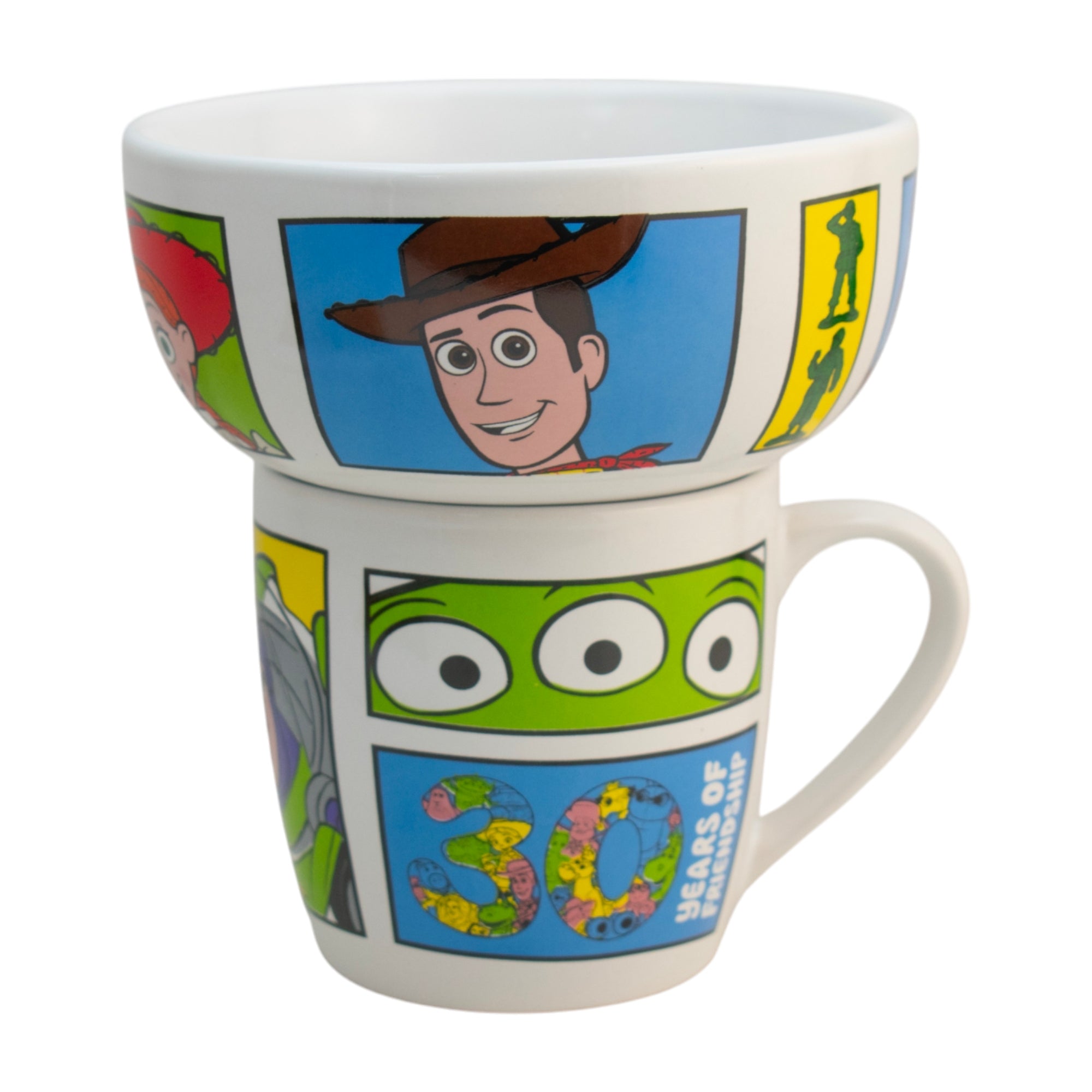 Set Desayuno Vajilla Porcelana Personajes Animados 2 Pzas