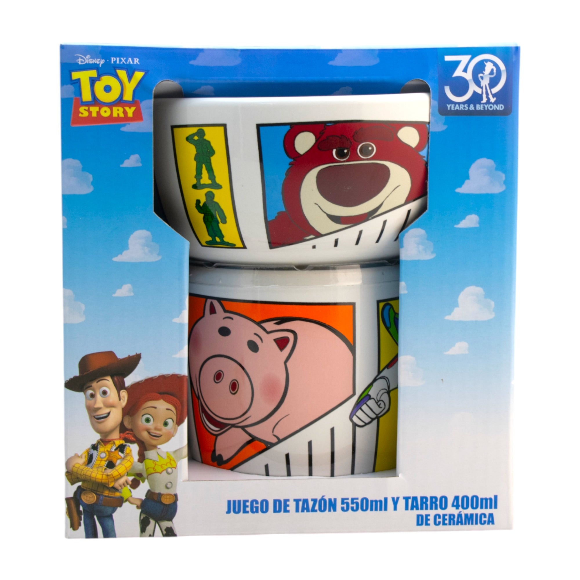 Set Desayuno Vajilla Porcelana Personajes Animados 2 Pzas