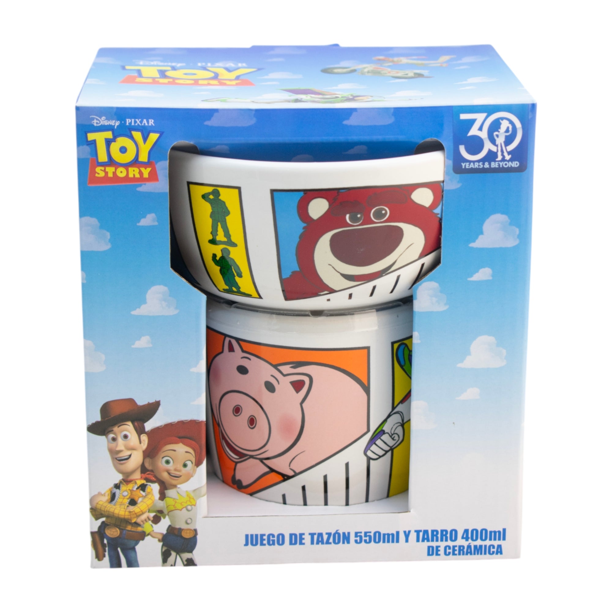 Set Desayuno Vajilla Porcelana Personajes Animados 2 Pzas