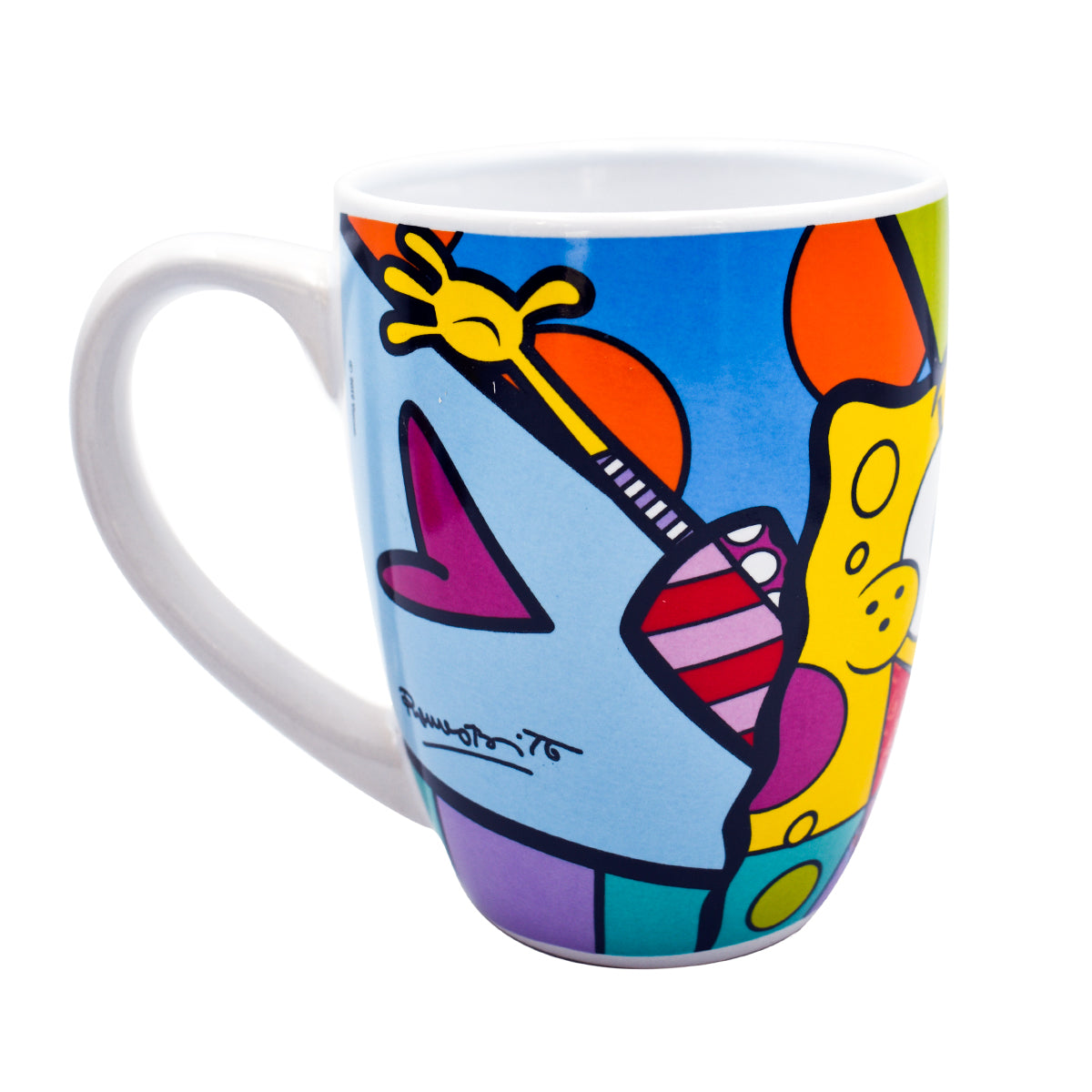 Taza Blanca con Caja de Regalo Fun Kids Nickelodeon Bob Esponja Romero Britto Ceramica 473ml