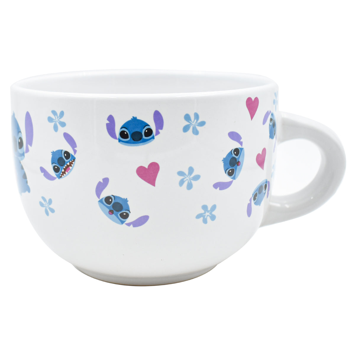 Taza Jumbo de Cerámica Disney Stitch & Angel True Love 820ml