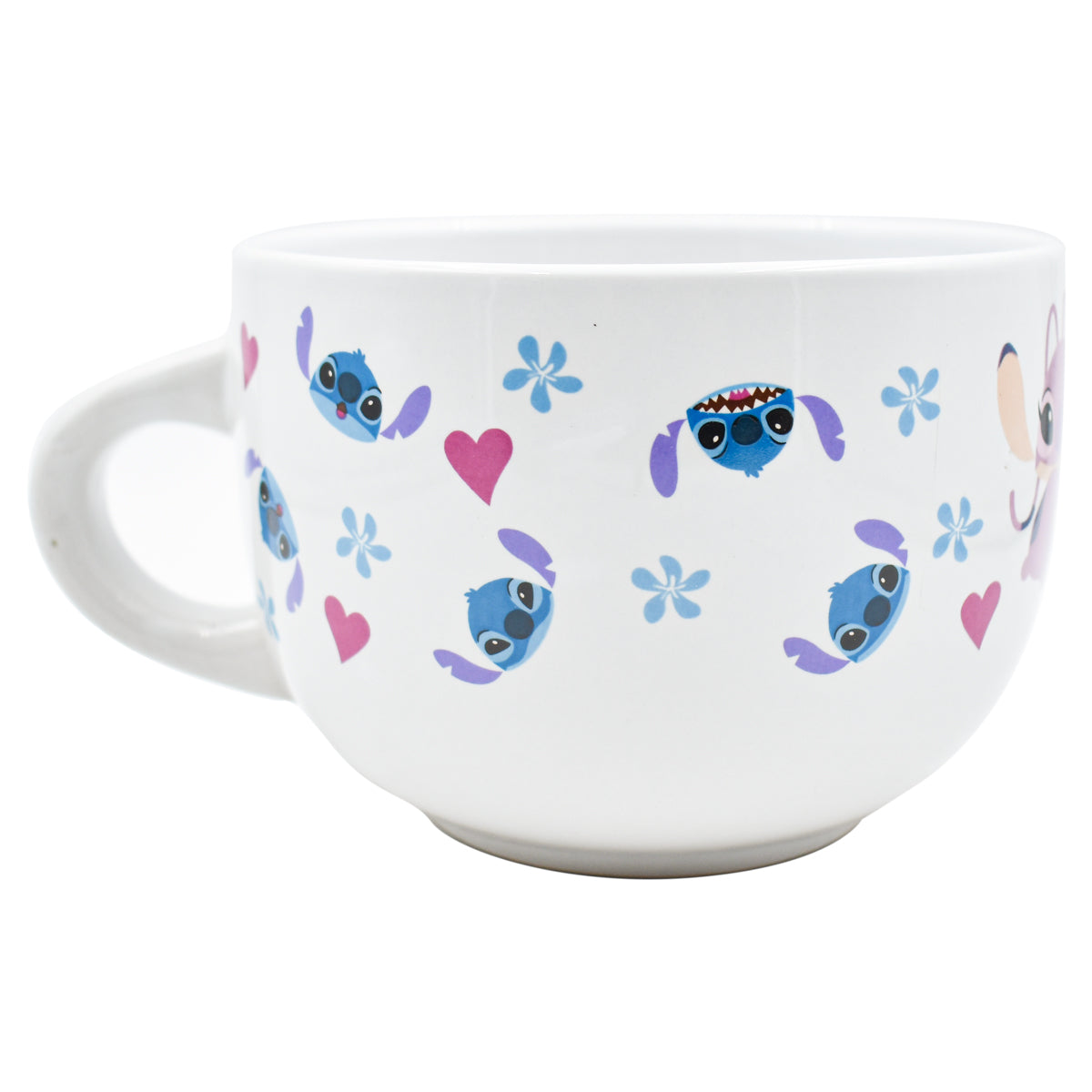 Taza Jumbo de Cerámica Disney Stitch & Angel True Love 820ml