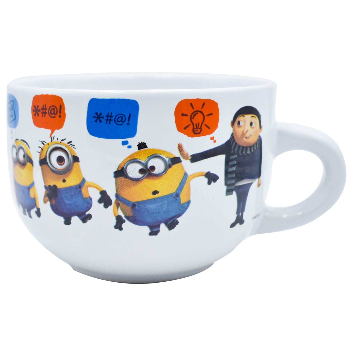 Taza de Cerámica Jumbo Fun Kids Personajes Animados 820ml