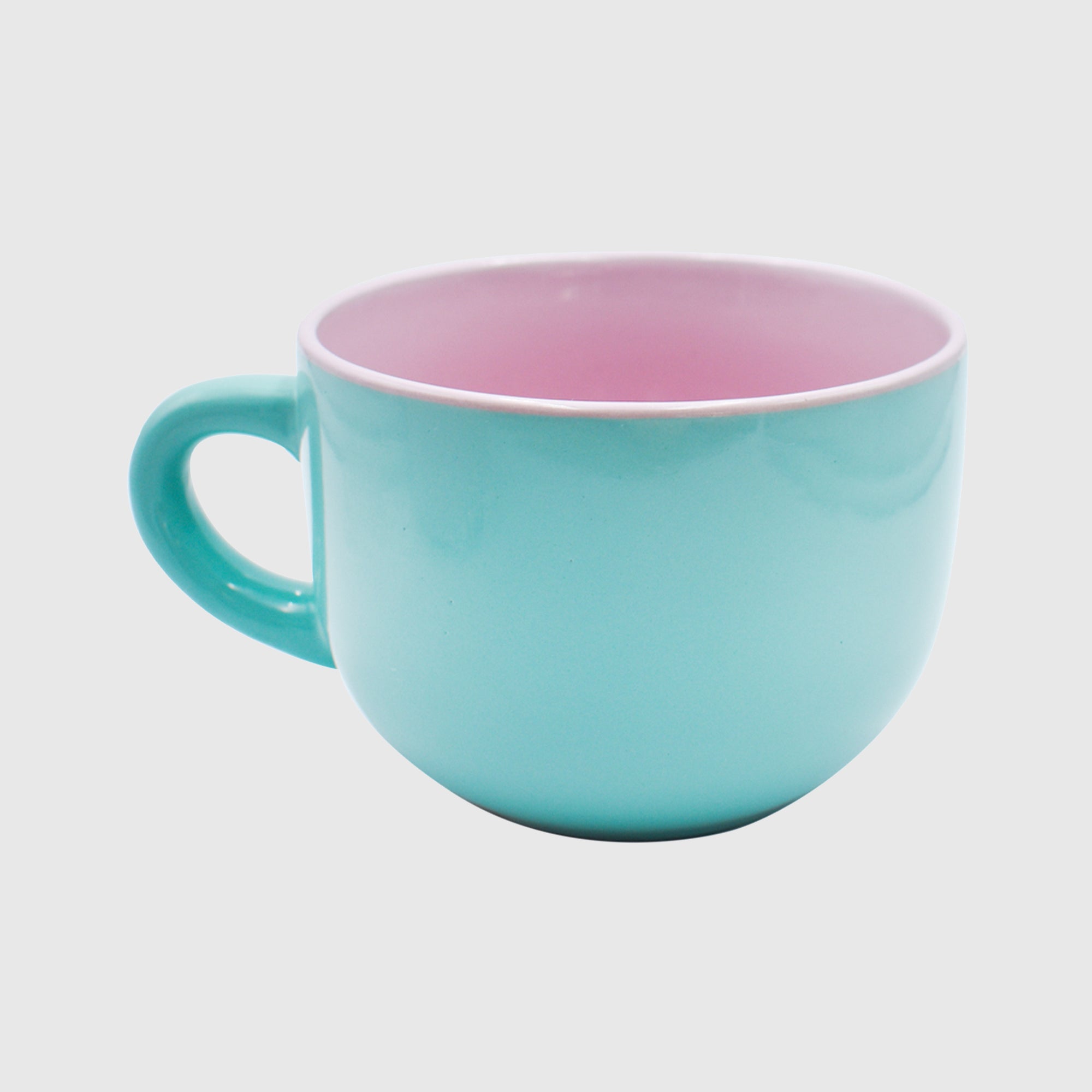 Taza Grande para Café Top Choice Jumbo Bi-Color de Cerámica de 820ml