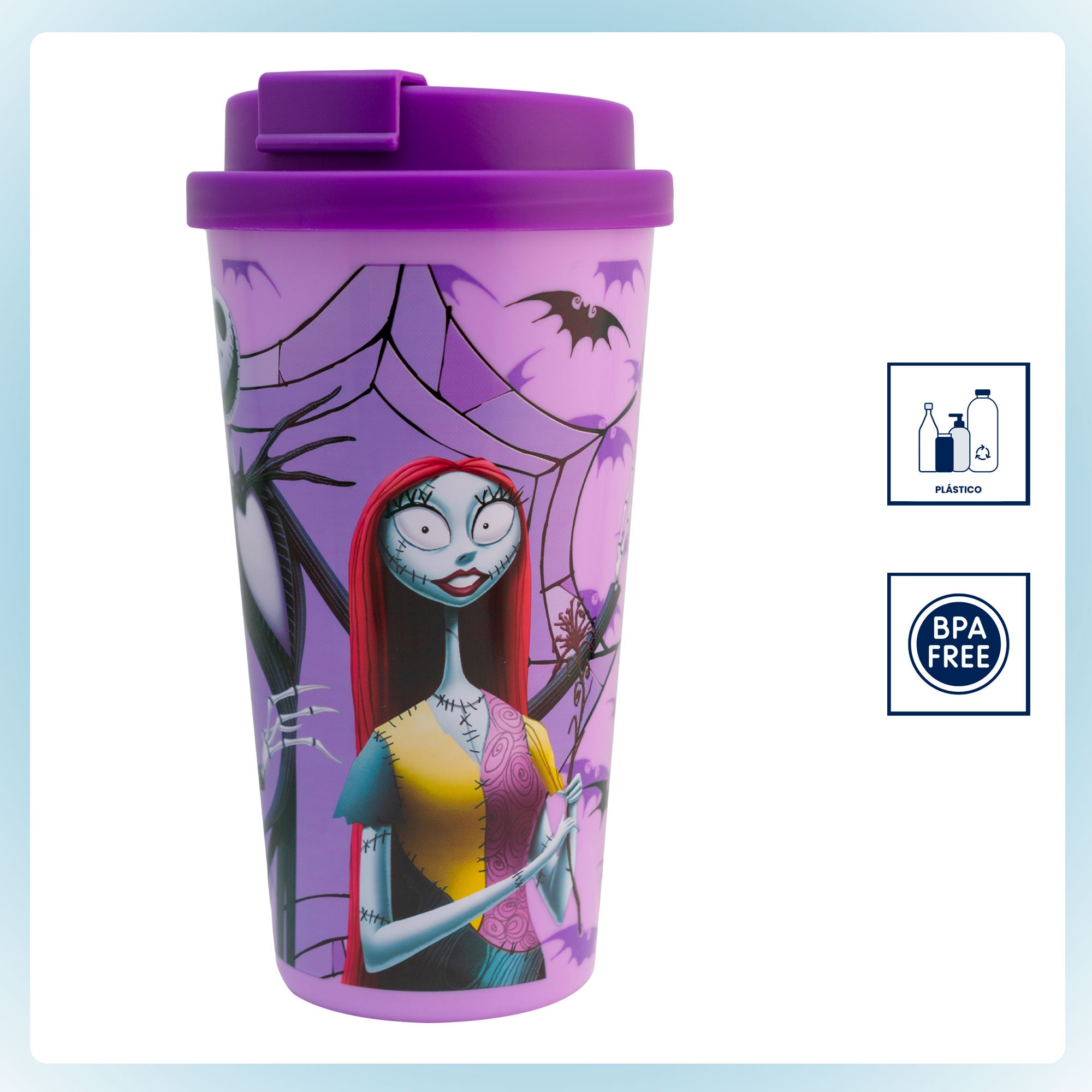 Vaso de Plástico con Tapa para Café Distintos Personajes 500ml