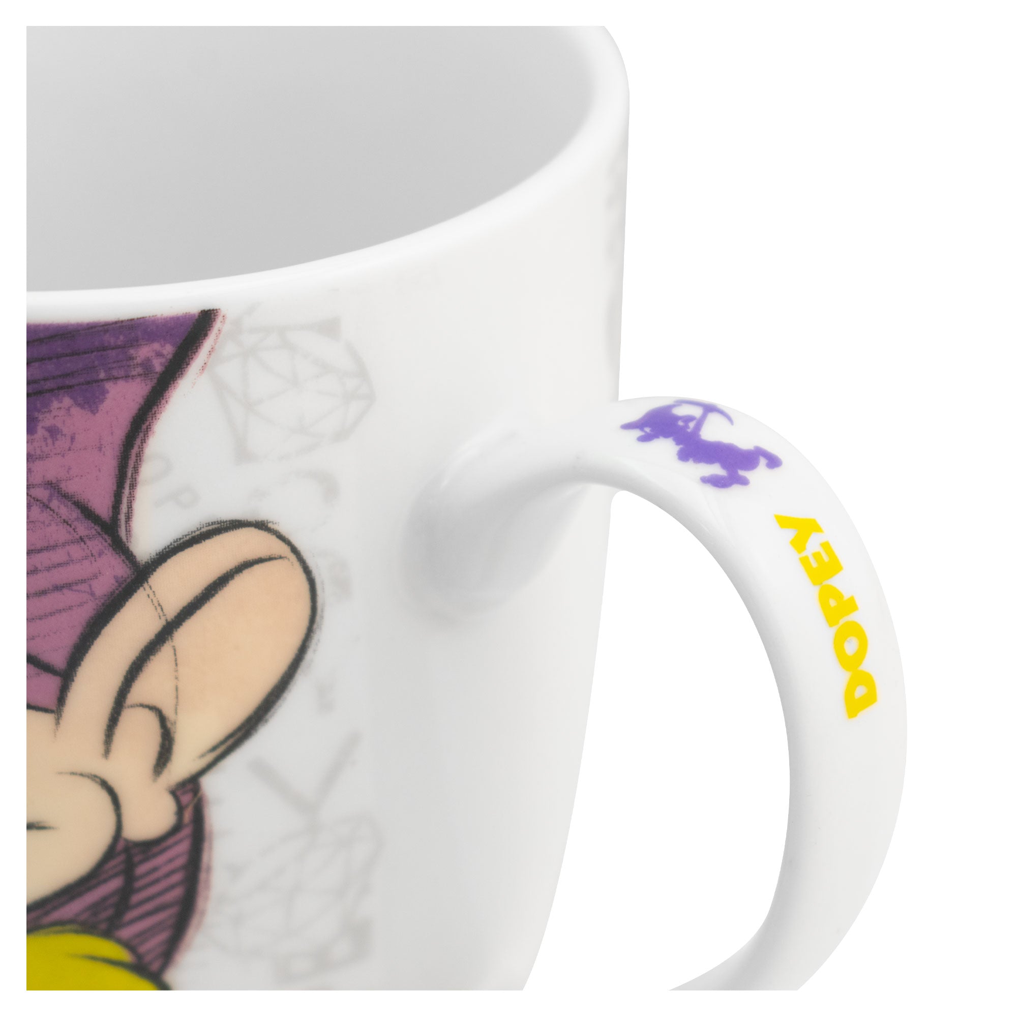 Taza de Cerámica con Tapa y Caja de Regalo Disney Blanca Nieves Gruñón y Tontín 385ml