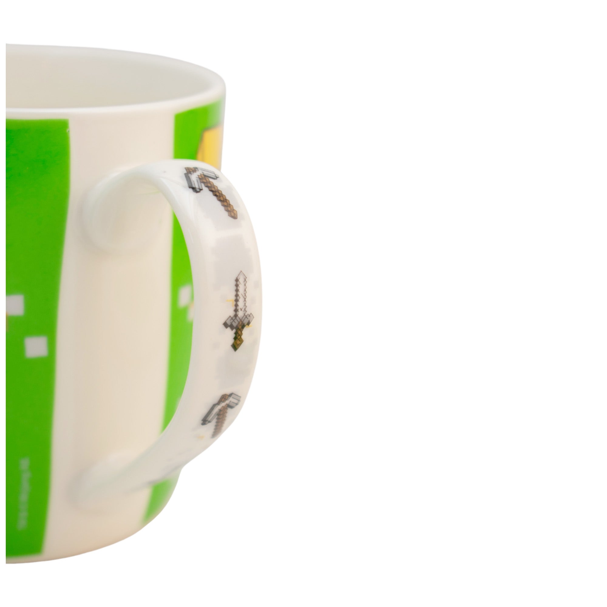 Taza de Cerámica con Tapa y Caja de Regalo Minecraft 385ml