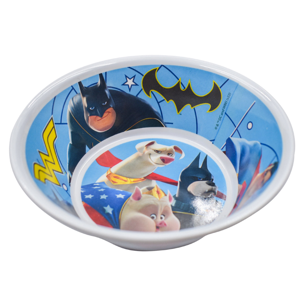 Platos por pieza Fun Kids Warner Bros, DC Comics Liga de Super Mascotas Melamina