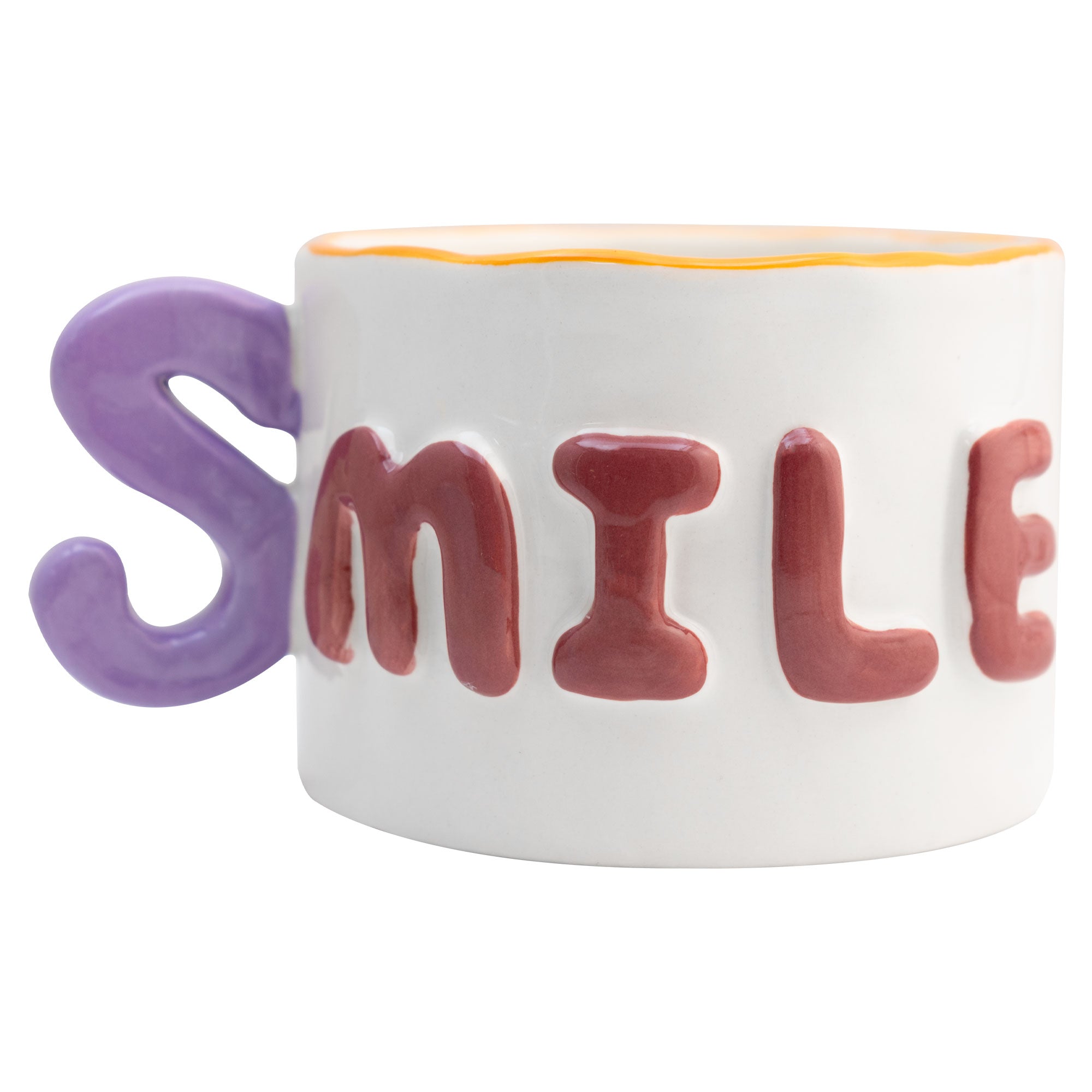 Taza de Cerámica 3D Top Choice LOVE SMILE HAPPY 419ml