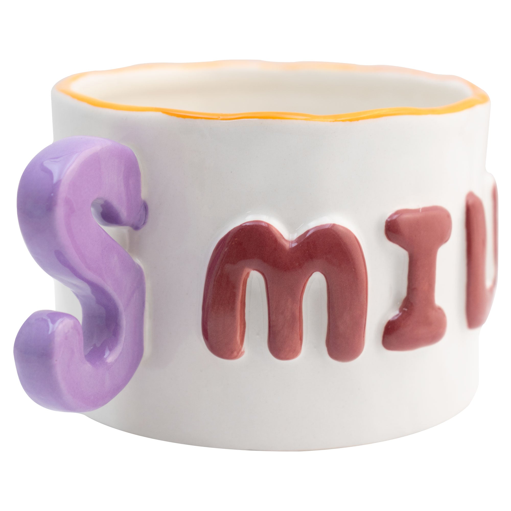 Taza de Cerámica 3D Top Choice LOVE SMILE HAPPY 419ml