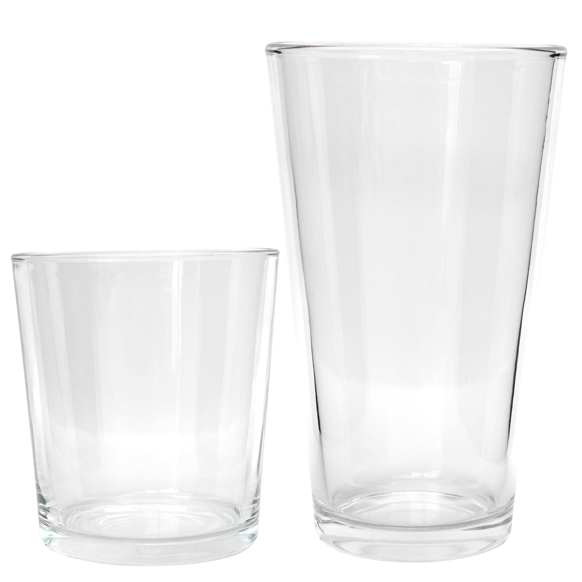 Set de 16 Vasos de Vidrio Nuvó 350ml y 480ml