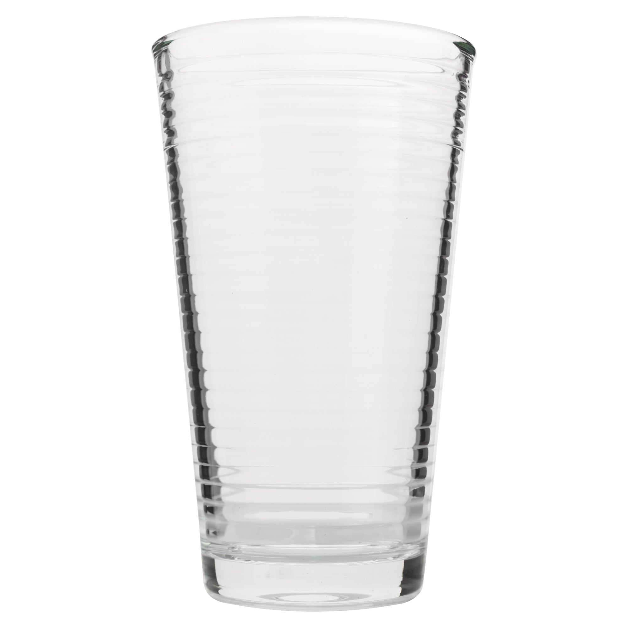 Set 4 Vasos Highball De Vidrio Con Relieve Top Choice 480ml