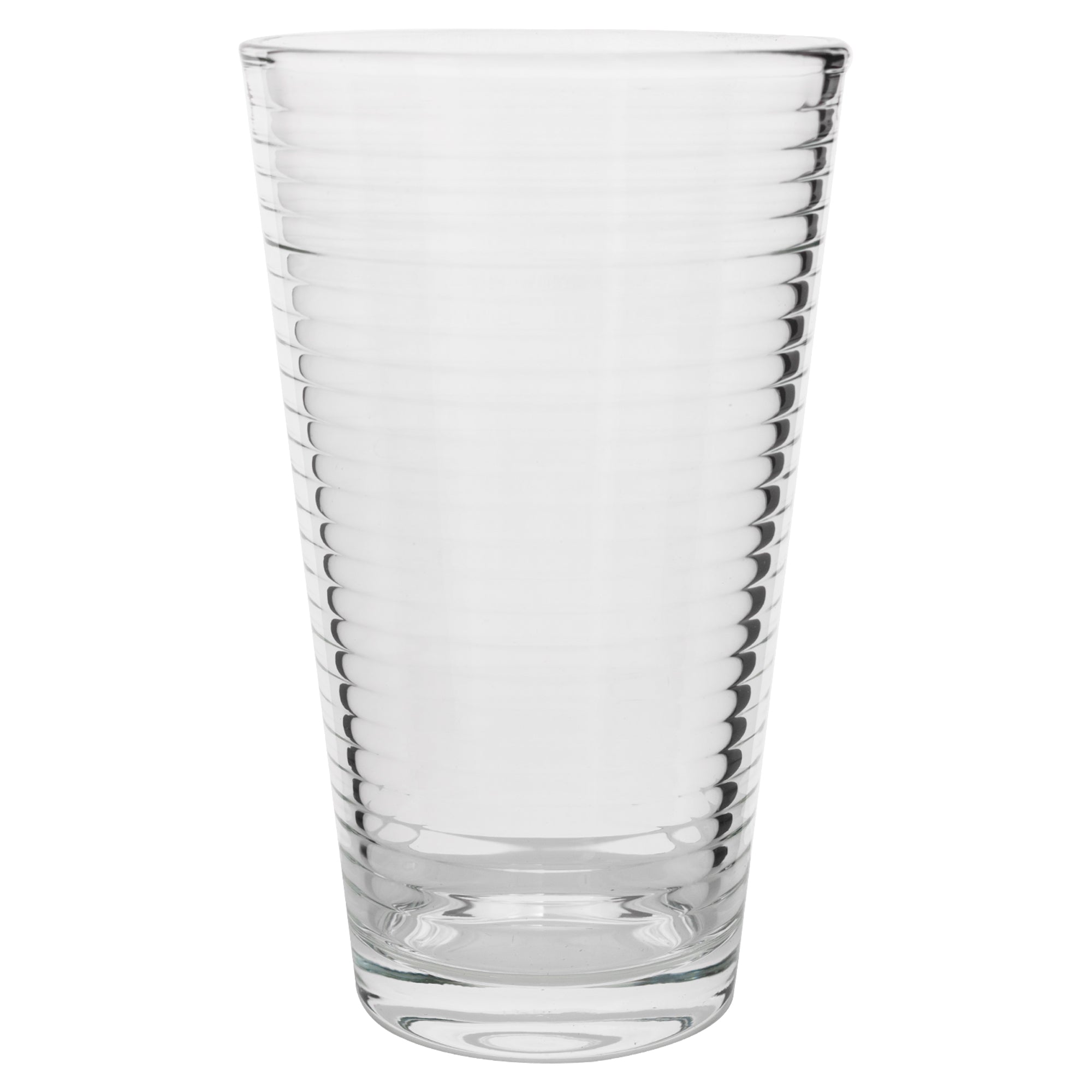 Set 4 Vasos Highball De Vidrio Con Relieve Top Choice 480ml