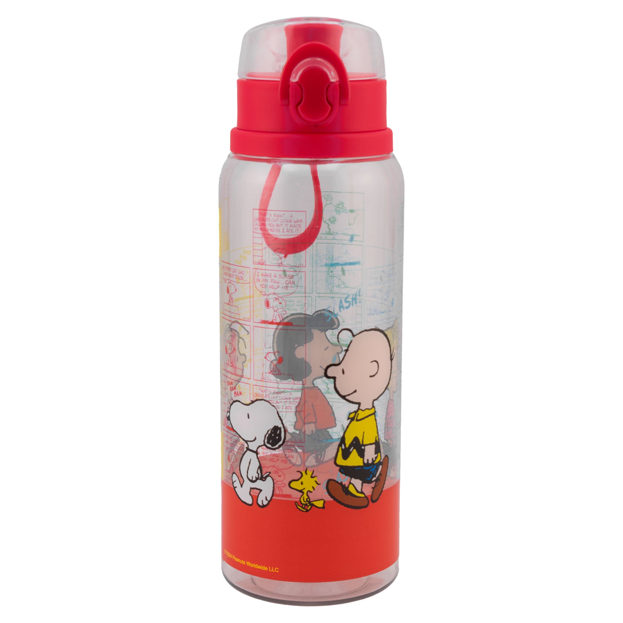 Botella de Plástico con Tapa y Agarradera Snoopy 950ml