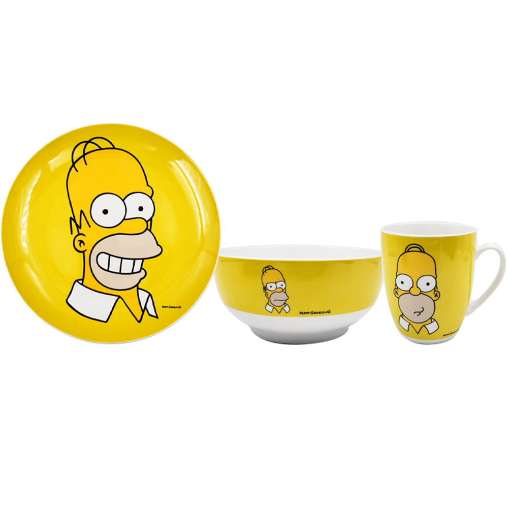 Vajilla de Porcelana Fun Kids Los Simpson 12 piezas