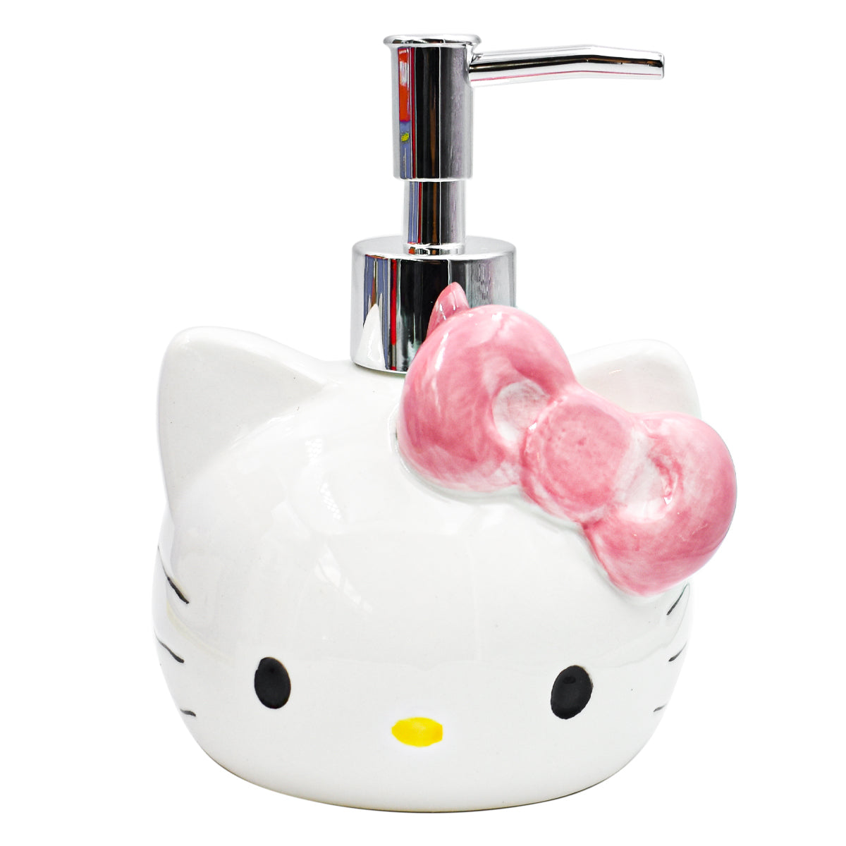 Dispensador Despachador Jabonera Crema Gel Antibacterial Fun kids Sanrio Hello Kitty Ceramica 335ml