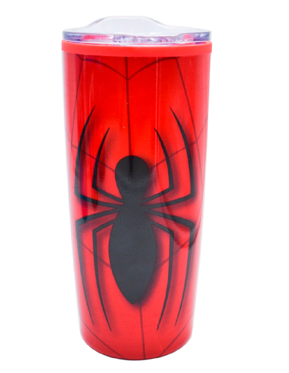 Termo de Acero Inoxidable con Doble Pared y Tapa Deslizable Fun kids Disney Marvel Spiderman 450ml