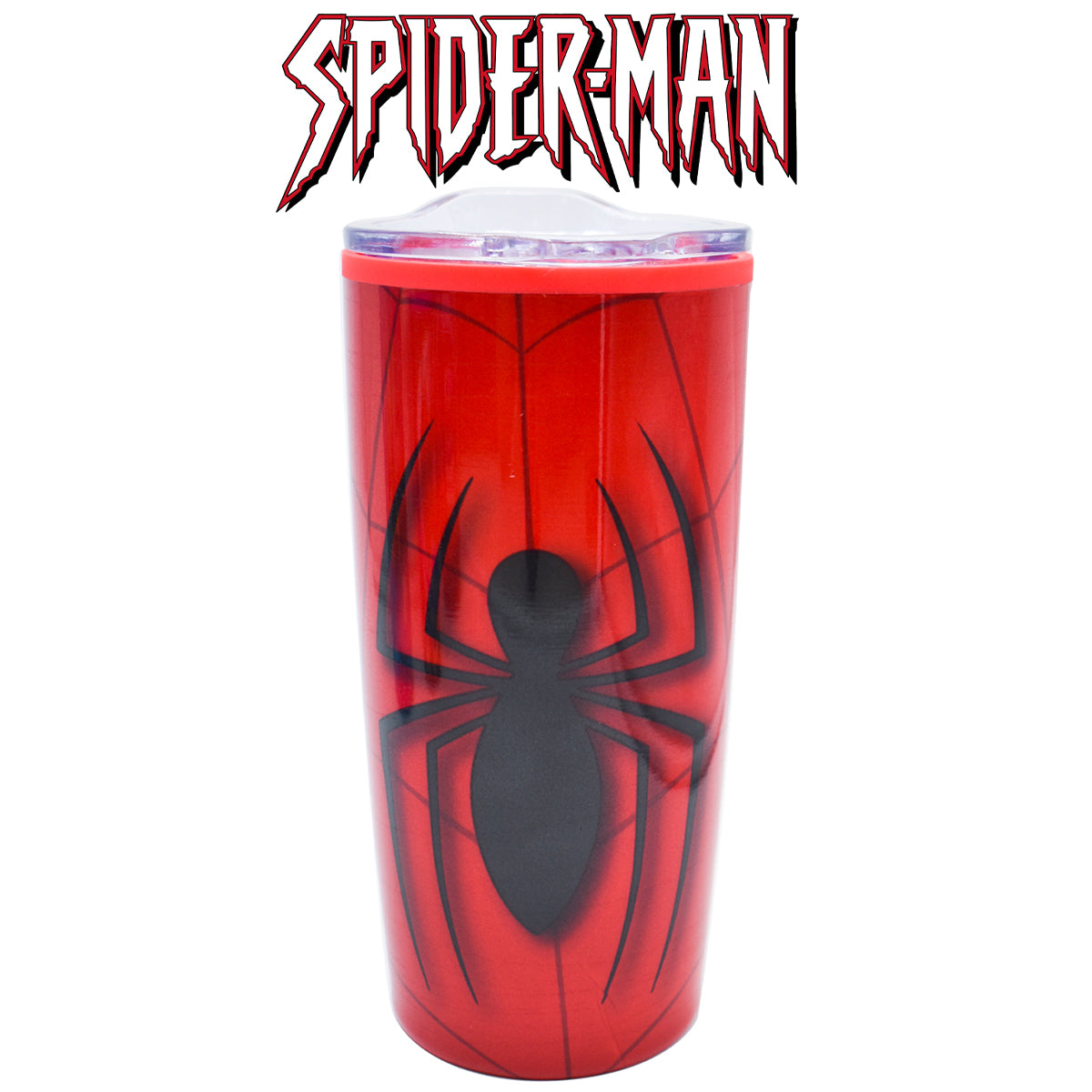 Termo de Acero Inoxidable con Doble Pared y Tapa Deslizable Fun kids Disney Marvel Spiderman 450ml