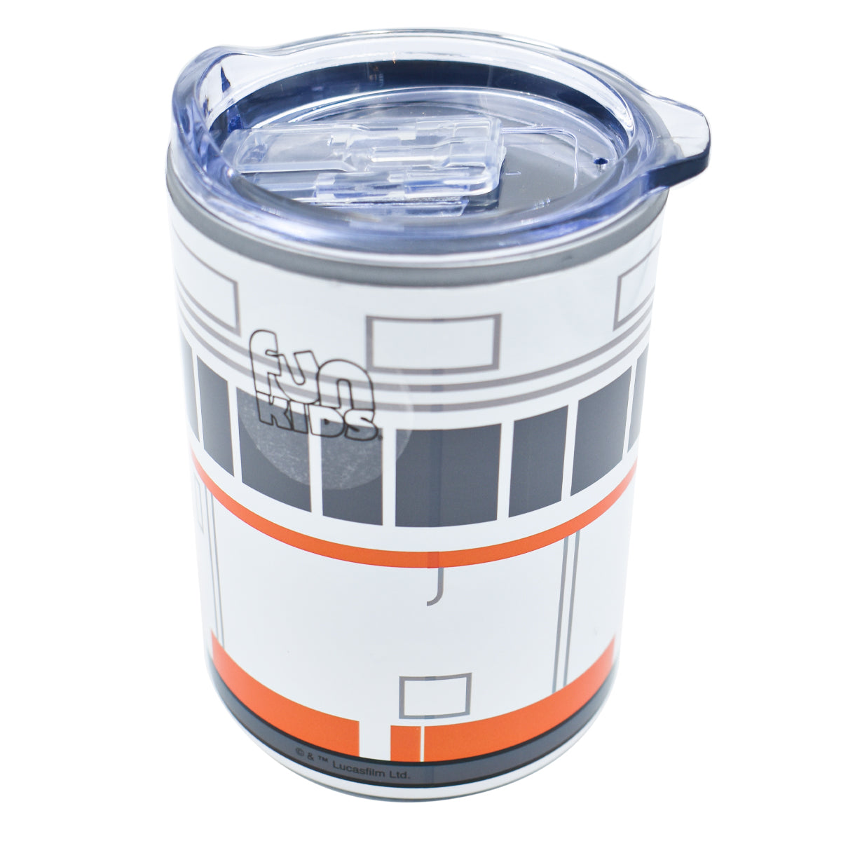 Termo Corto Doble Pared con Tapa Transparente Deslizable Disney Lucas Film Star Wars BB8 350ml