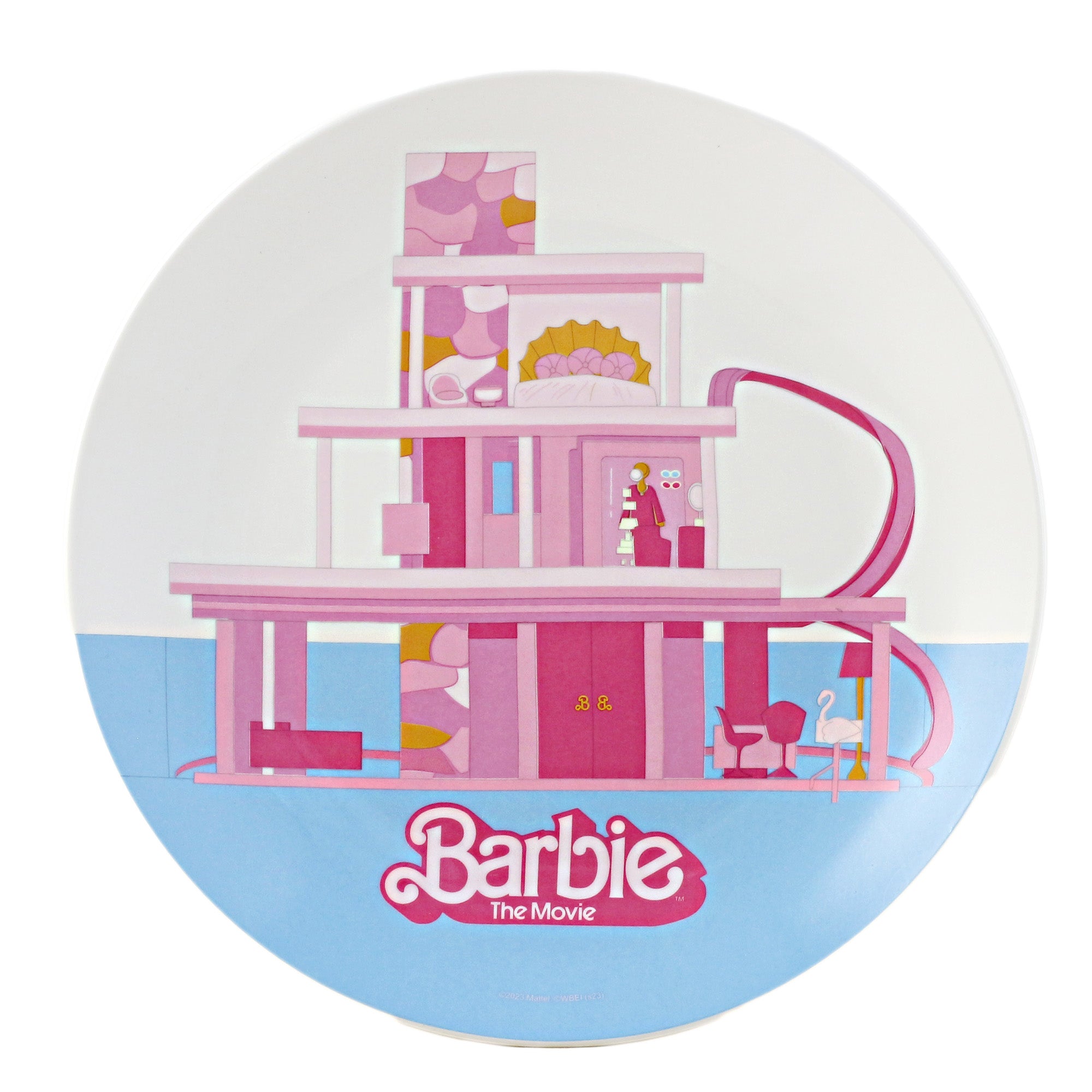 Vajilla De Porcelana Barbie 16pza Plato Hondo Taza Para Cafe