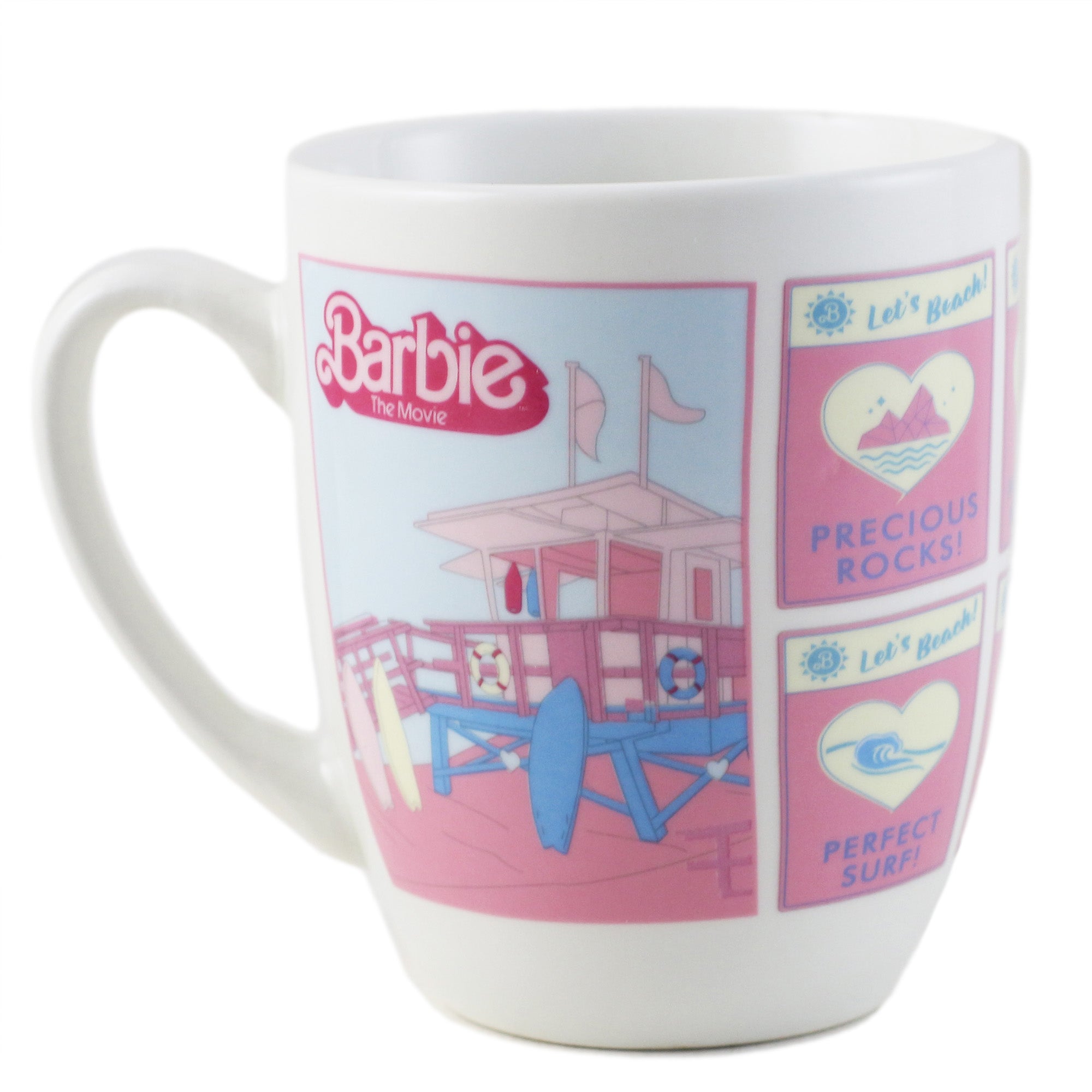 Vajilla De Porcelana Barbie 16pza Plato Hondo Taza Para Cafe