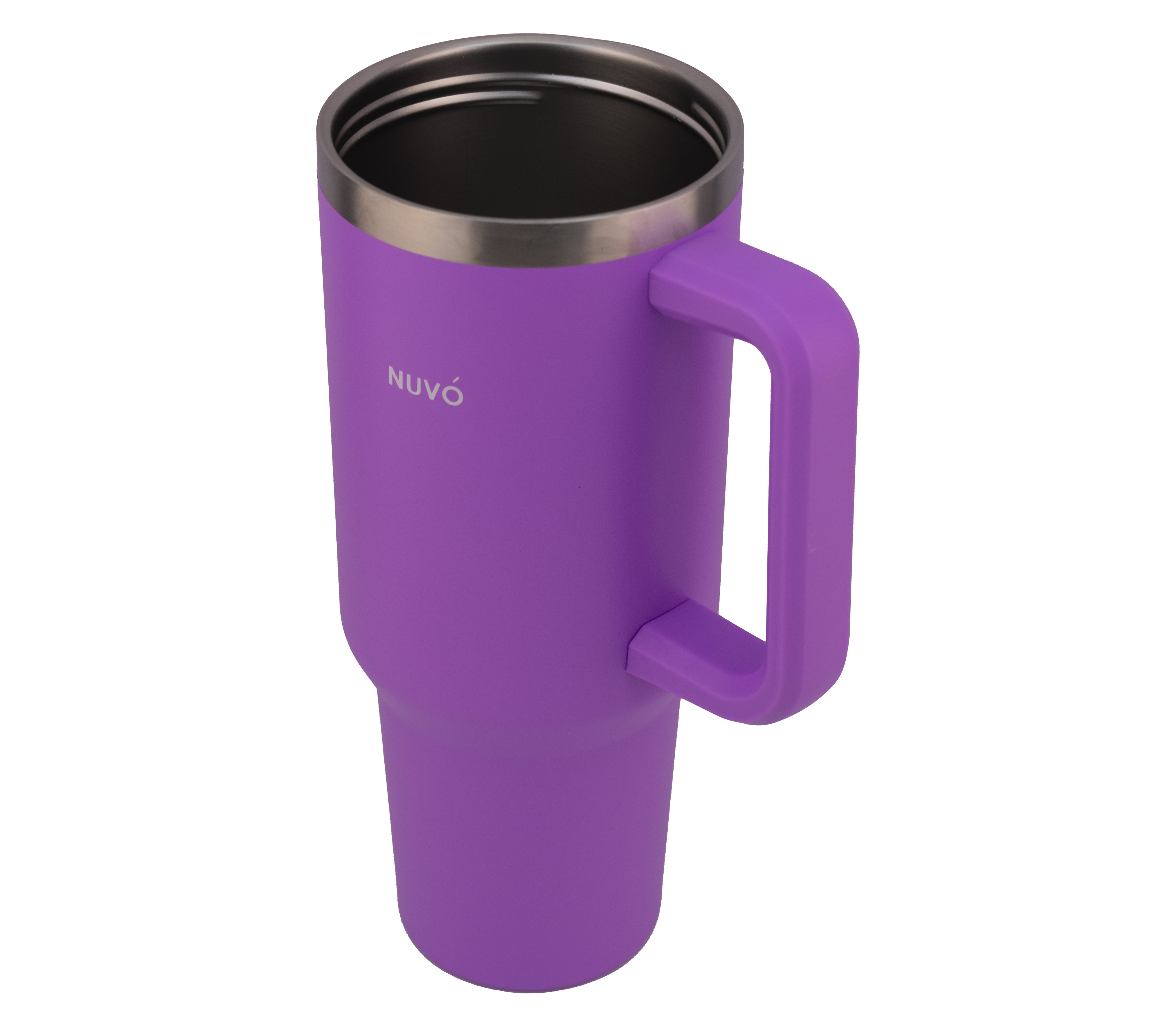 Termo De Acero Inoxidable Nuvó Con Tapa Y Popote 1.2 L Distintos Colores