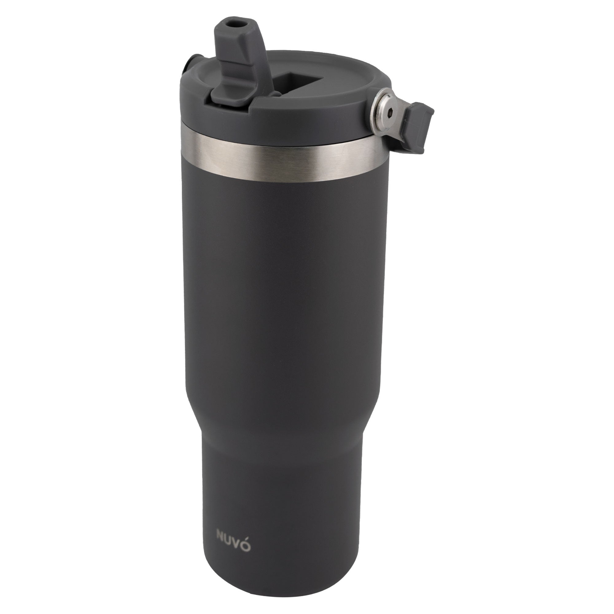 Termo de Acero Inoxidable con Doble Pared Agarradera Y Popote NUVÓ 900ml