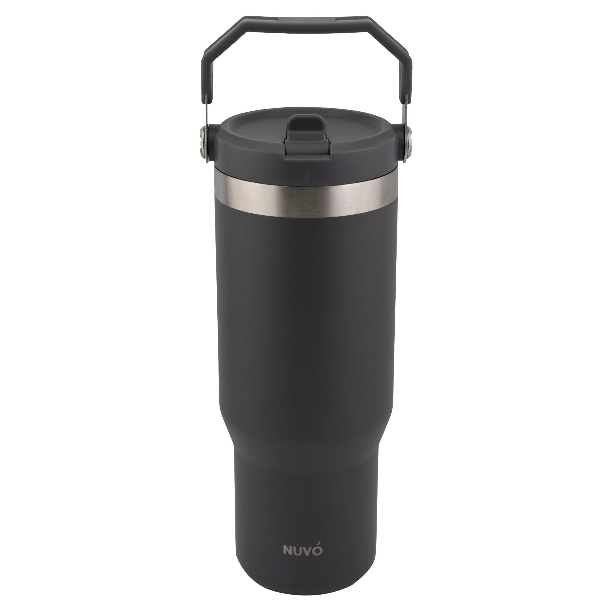 Termo de Acero Inoxidable con Doble Pared Agarradera Y Popote NUVÓ 900ml