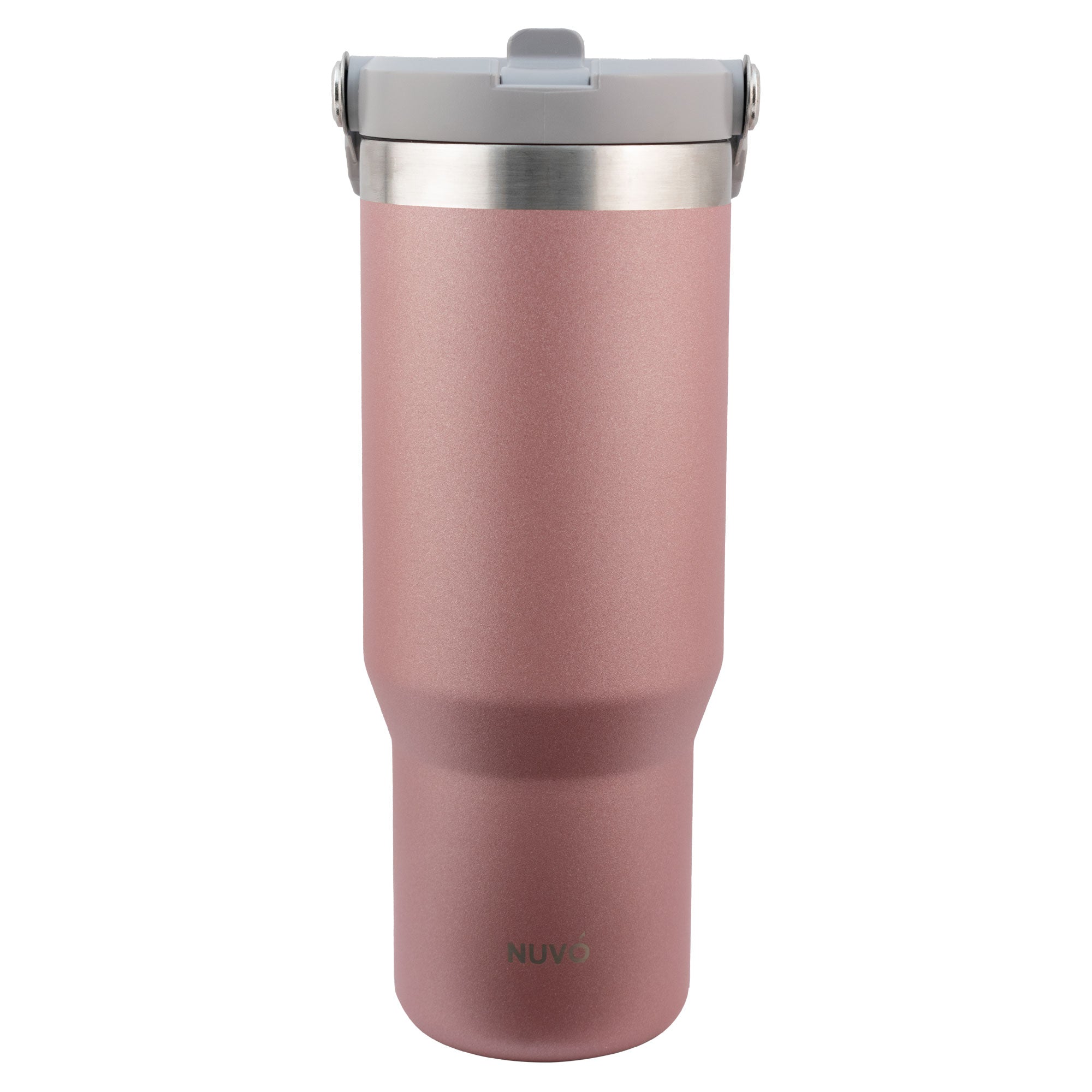 Termo de Acero Inoxidable con Doble Pared Agarradera Y Popote NUVÓ 900ml