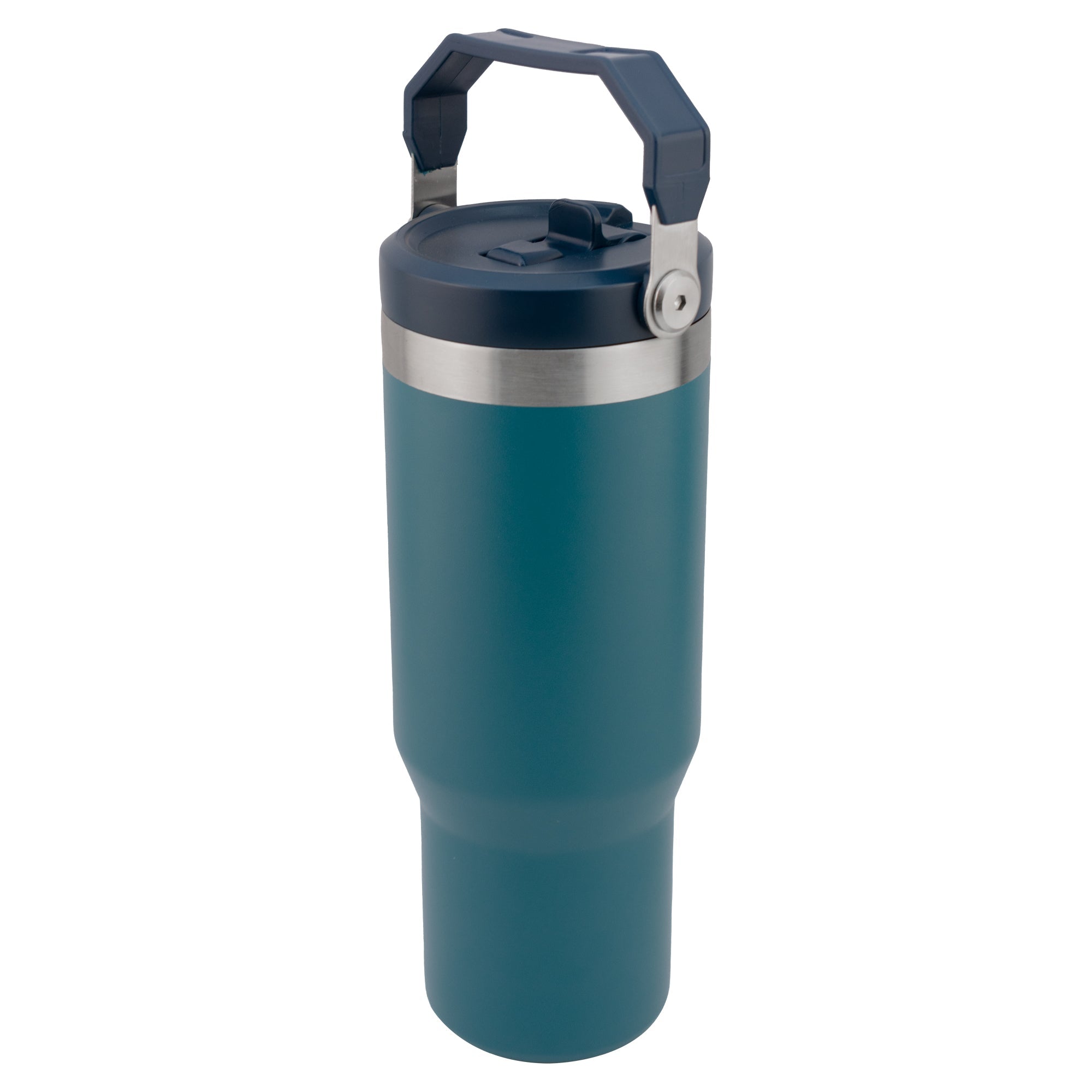 Termo de Acero Inoxidable con Doble Pared Agarradera Y Popote NUVÓ 900ml