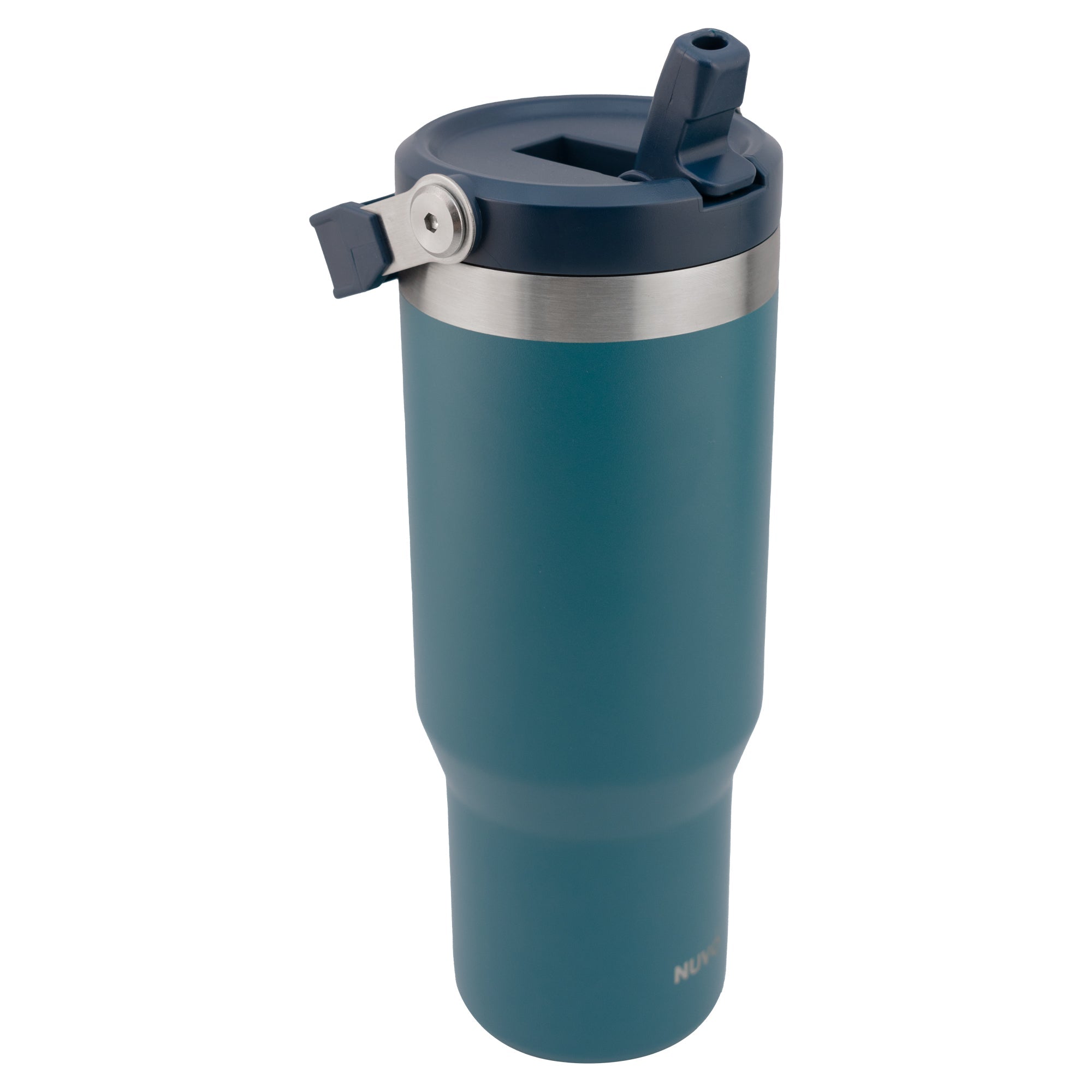 Termo de Acero Inoxidable con Doble Pared Agarradera Y Popote NUVÓ 900ml