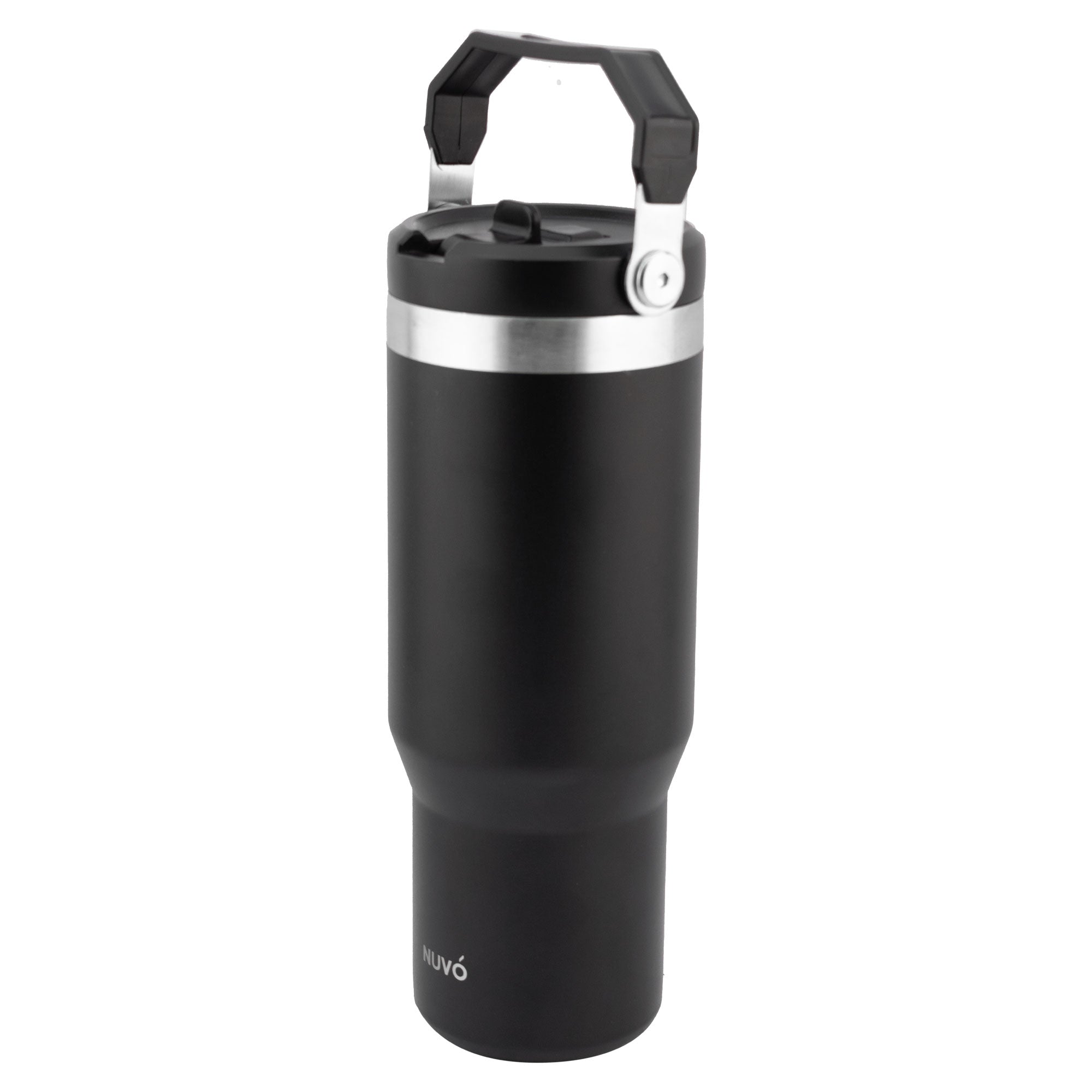 Termo de Acero Inoxidable con Doble Pared Agarradera Y Popote NUVÓ 900ml