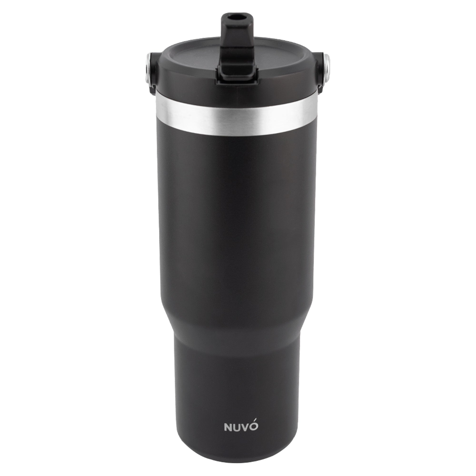 Termo de Acero Inoxidable con Doble Pared Agarradera Y Popote NUVÓ 900ml